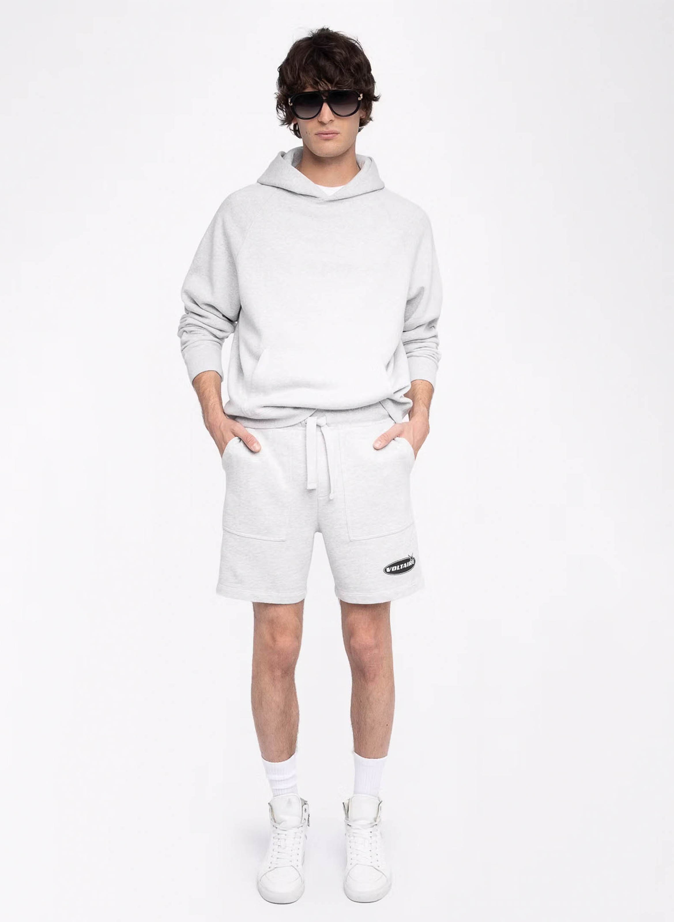 Short droit en coton pablo ZADIG&VOLTAIRE Gris