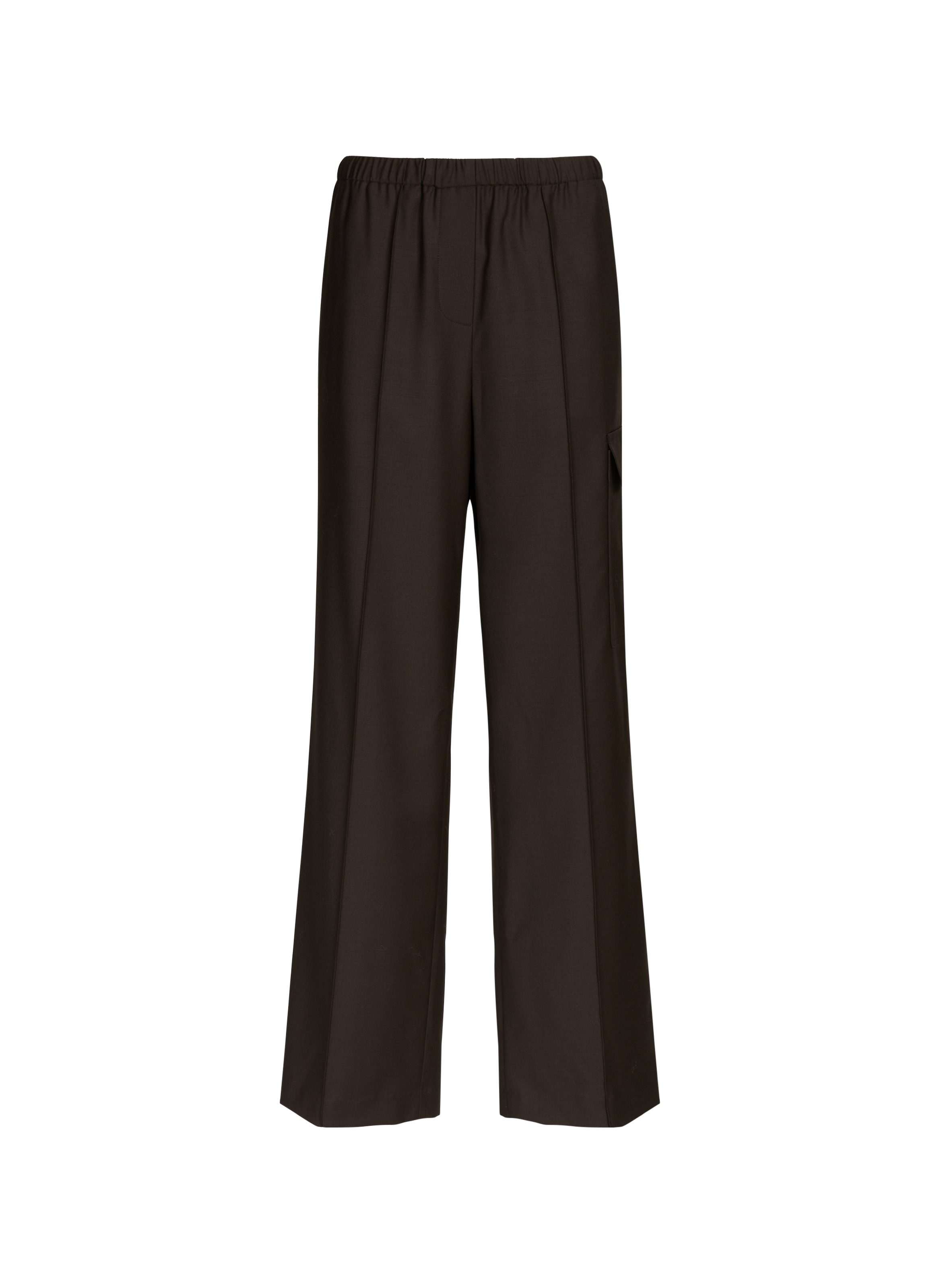 Casual wool cargo pants HELMUT LANG Brown