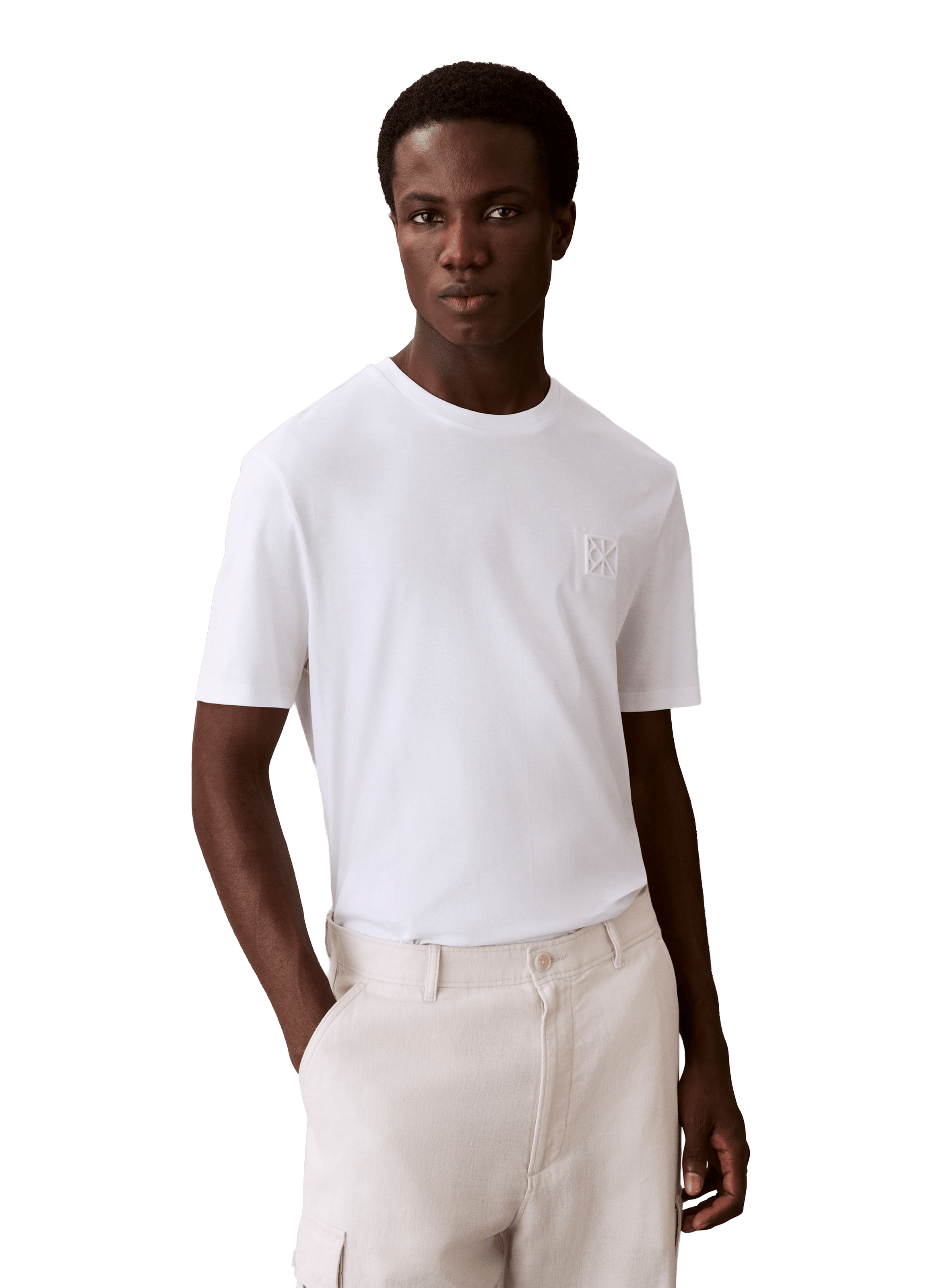 Cotton Logo T-shirt CALVIN KLEIN White