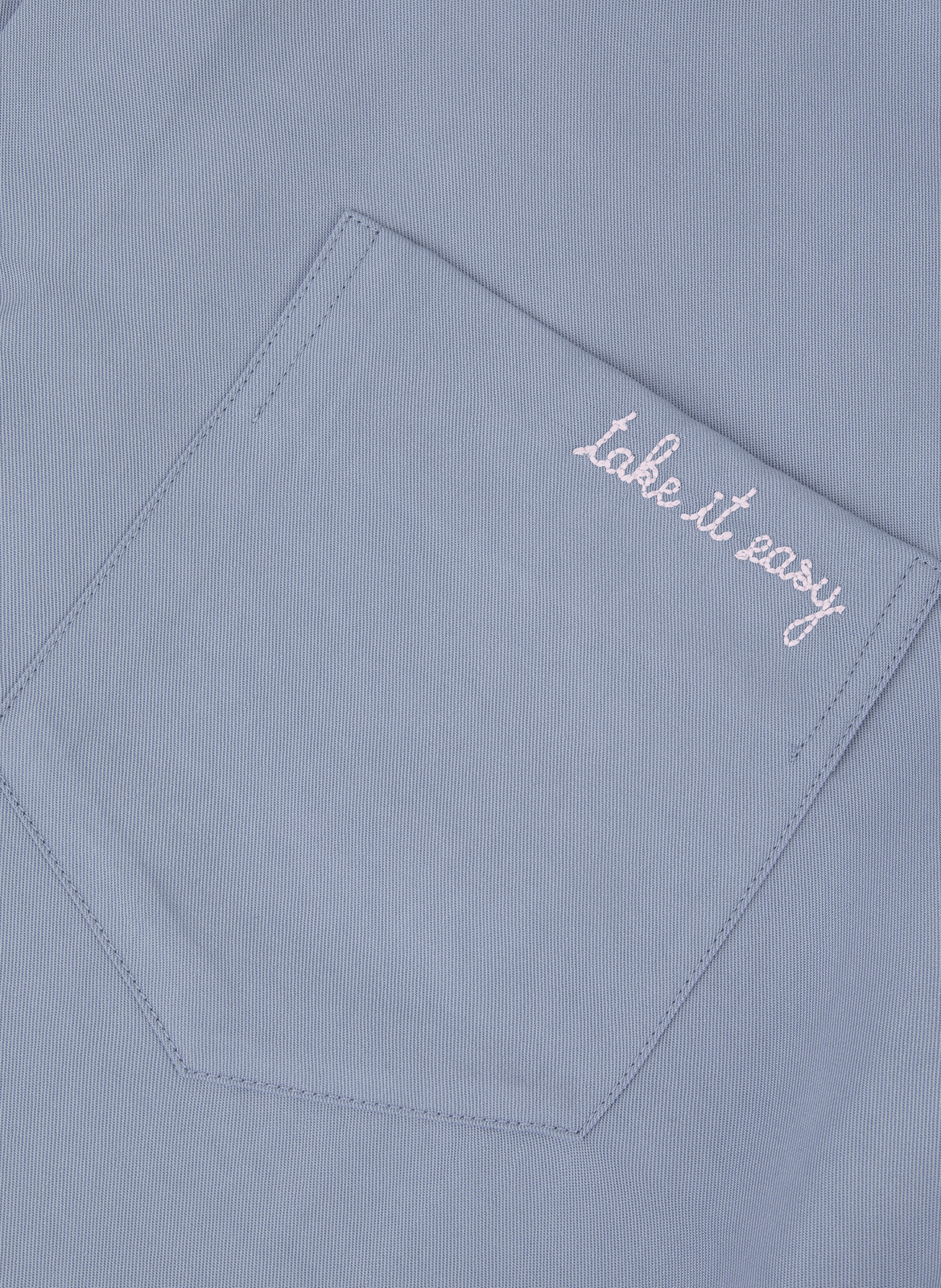 Straight Shirt Tombelle Embroidered MAISON LABICHE Blue