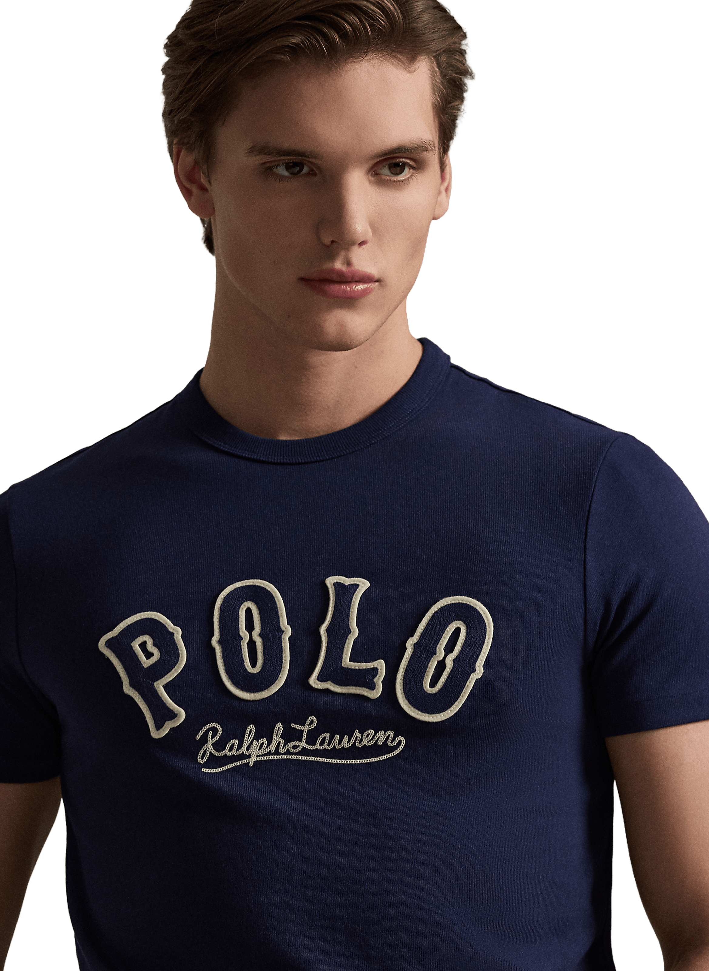 T-shirt manches courtes à logo en coton POLO RALPH LAUREN Bleu