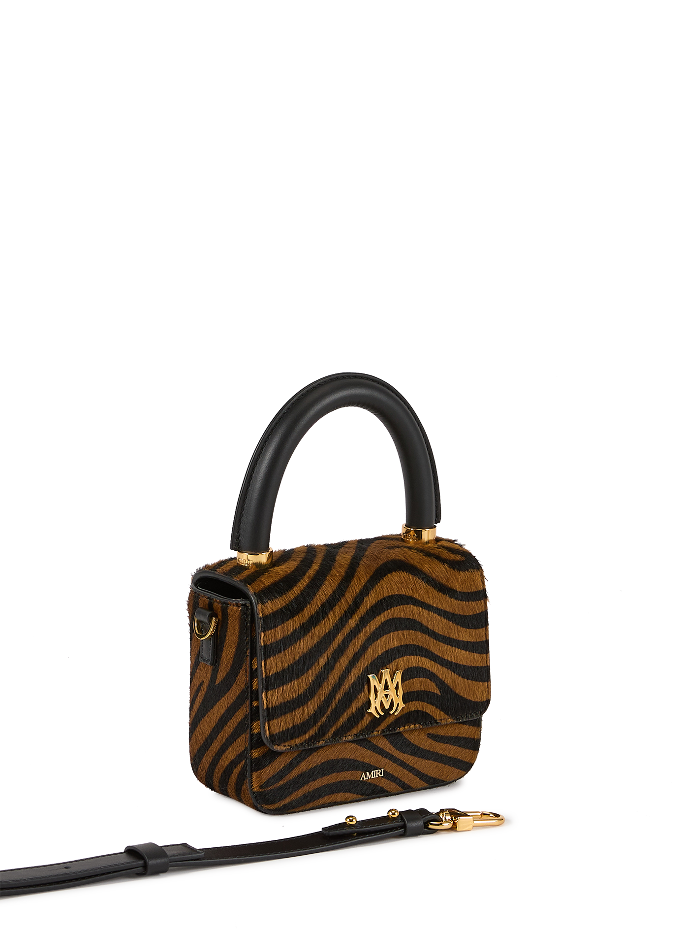 Sac à main Zebra en cuir AMIRI Multicolore