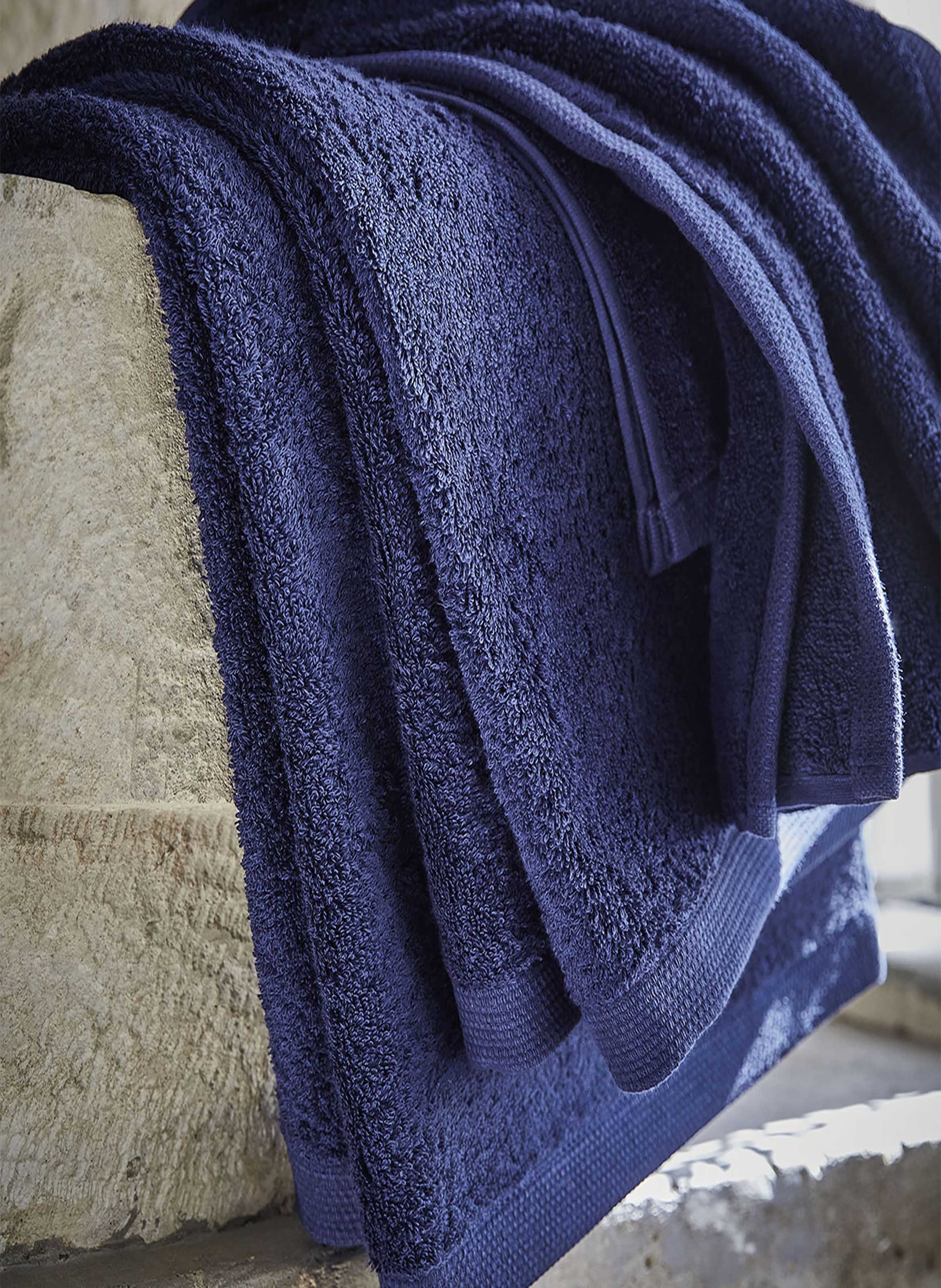 Carré visage uni en coton biologique , essentiel ALEXANDRE TURPAULT Bleu