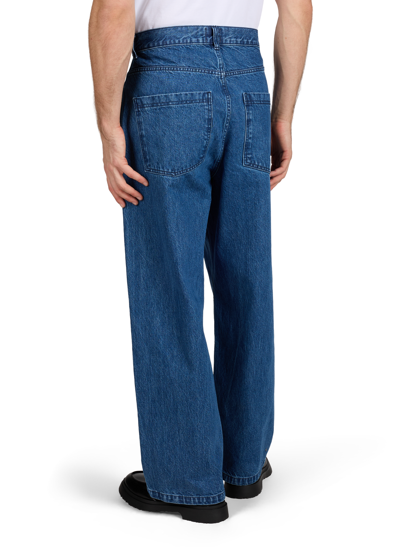 Jean baggy en denim brut de coton ARTE ANTWERP Bleu