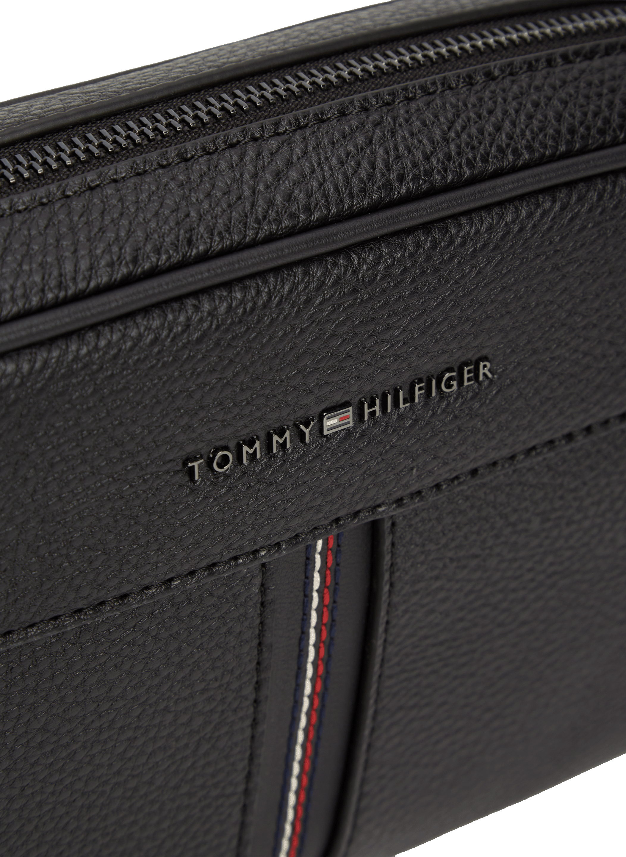 TH central logo clutch TOMMY HILFIGER Black