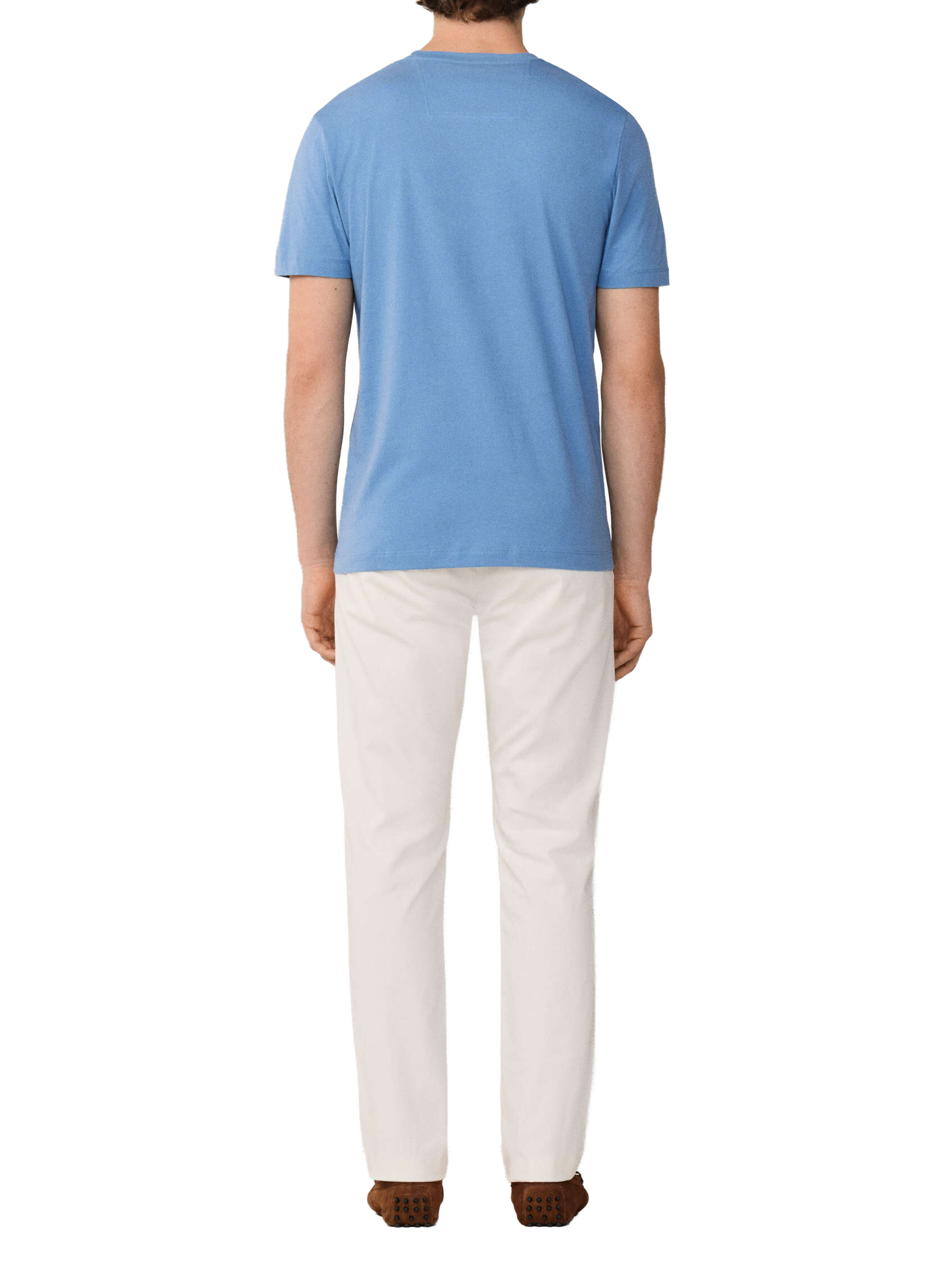 Classic Cotton T-Shirt FACONNABLE Blue