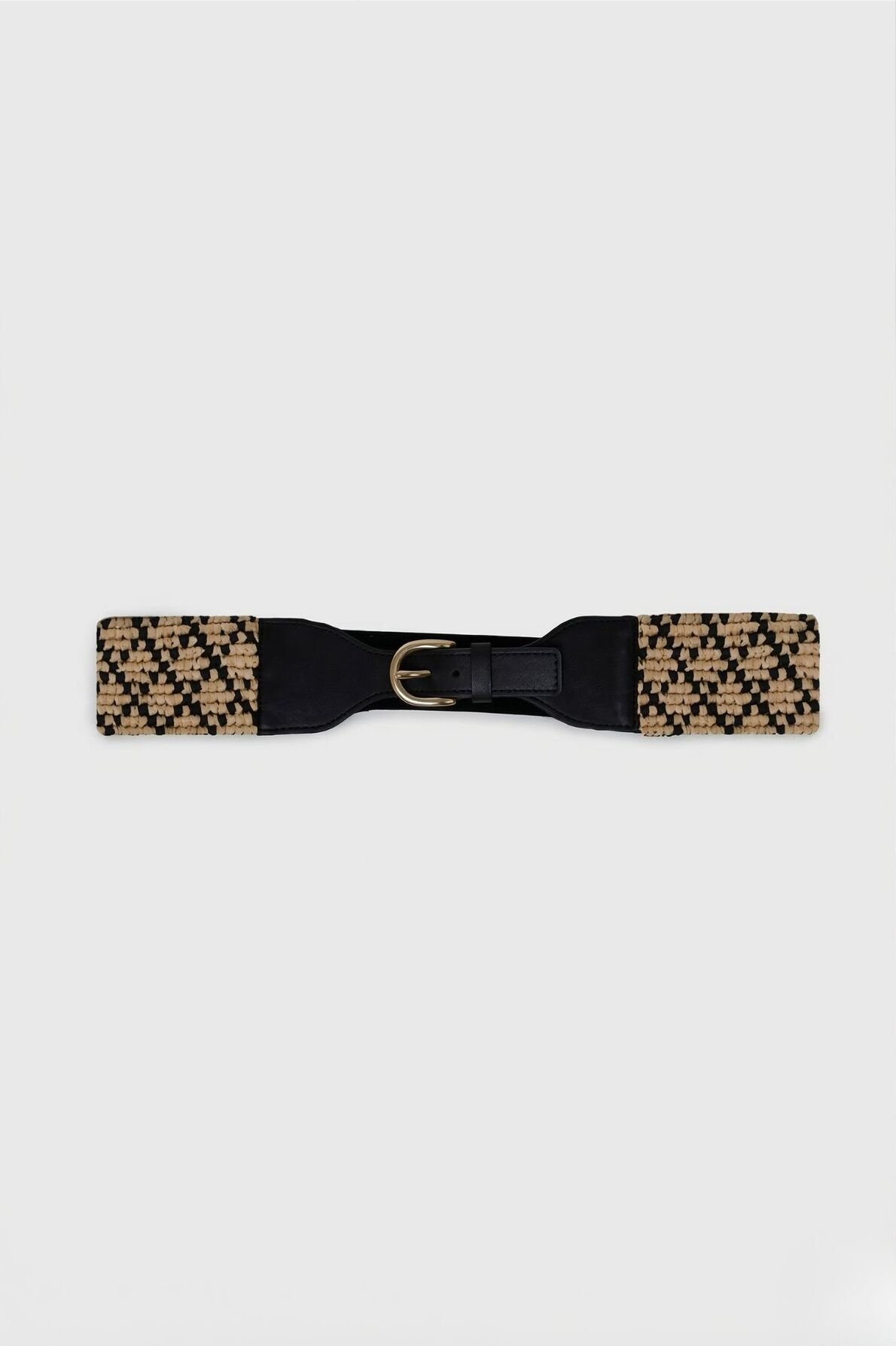 Ceinture corset en raphia et cuir - tyra GERARD DAREL Noir