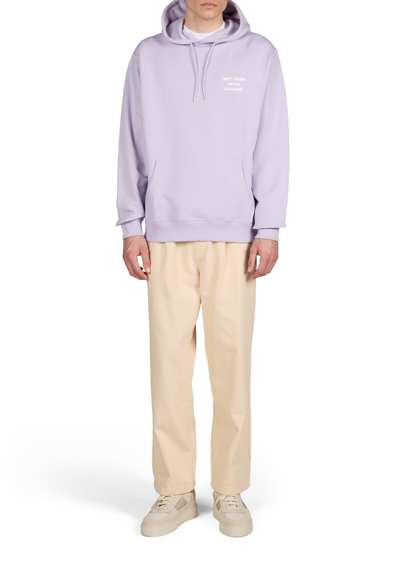 Cotton Hooded Sweatshirt DROLE DE MONSIEUR Purple