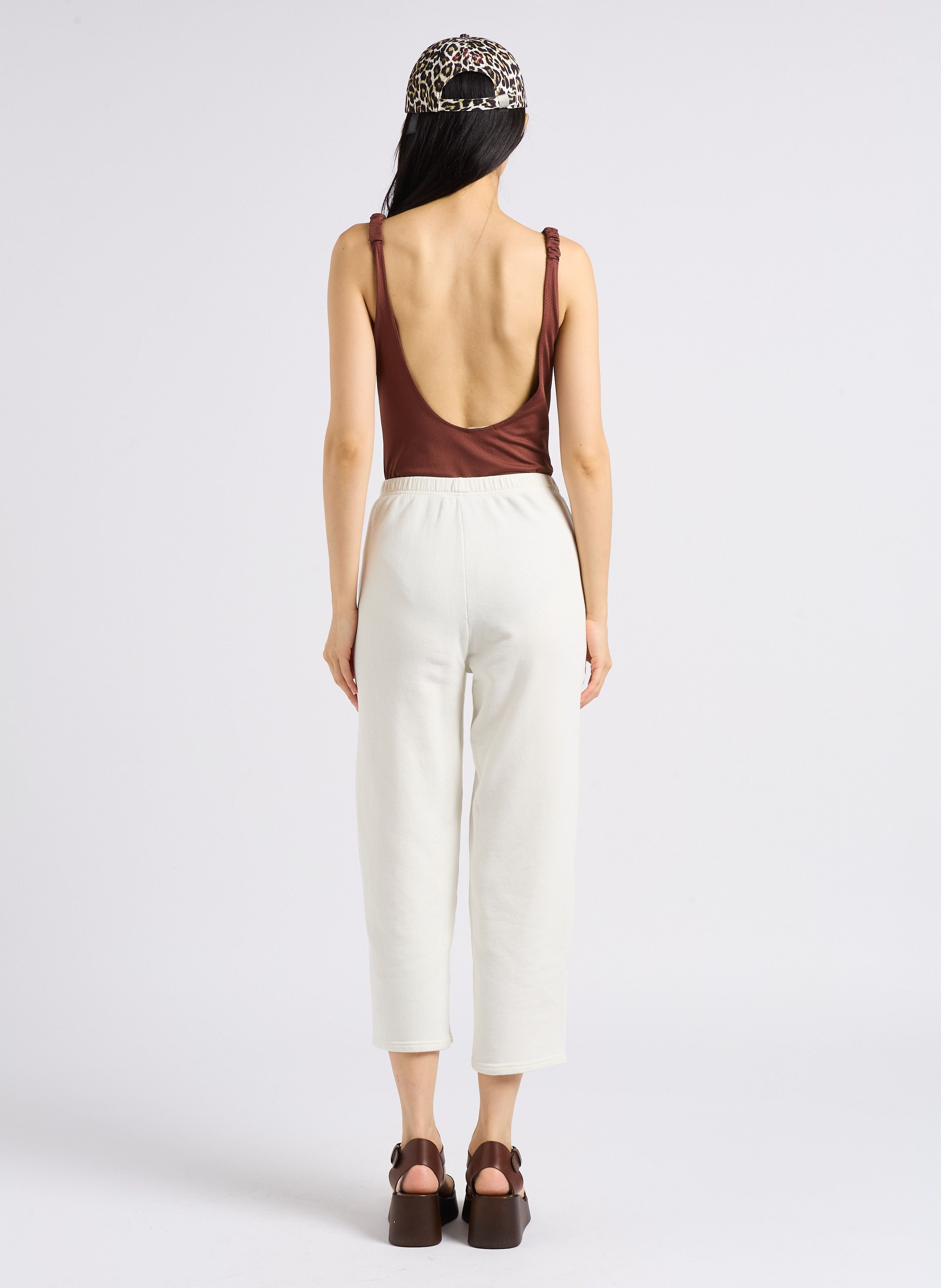 Sandales compensées en cuir estelle JONAK Marron