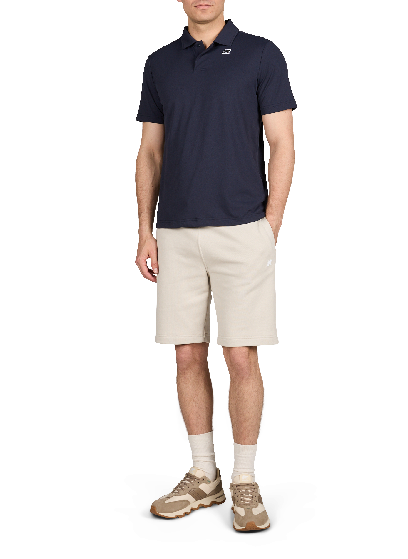 Short-sleeved polo shirt with logo K-WAY Blue