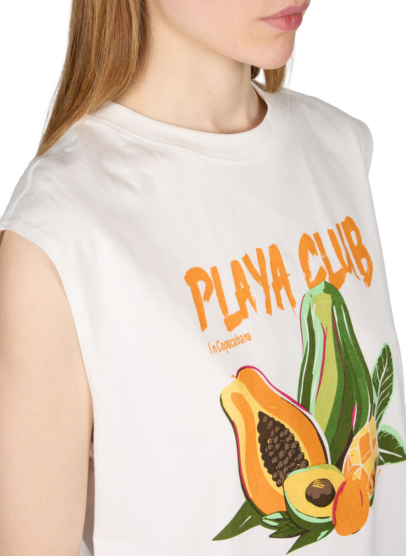 Playa cotton tank top GARANCE White