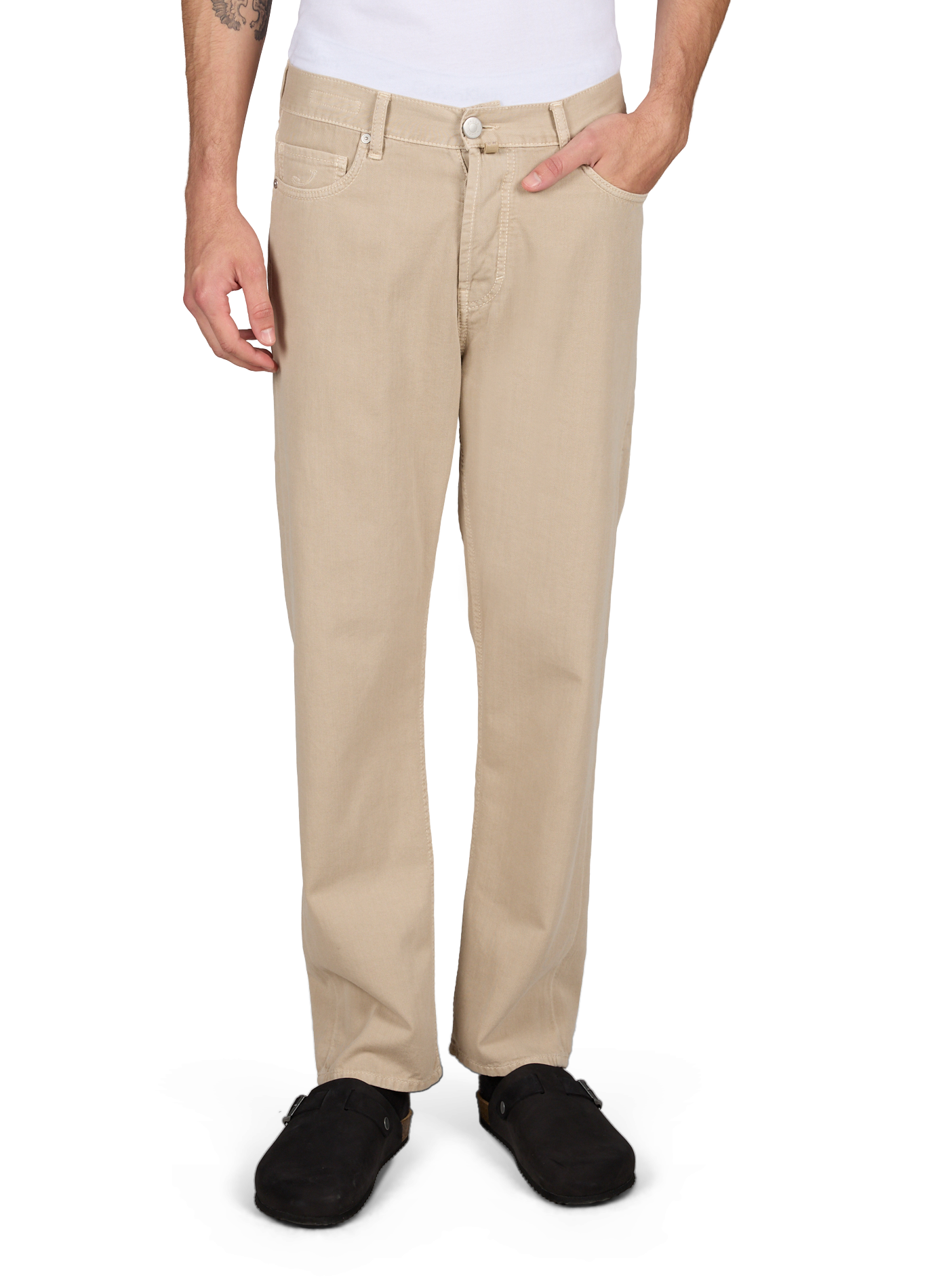 Regular cotton jeans JACOB COHEN Beige