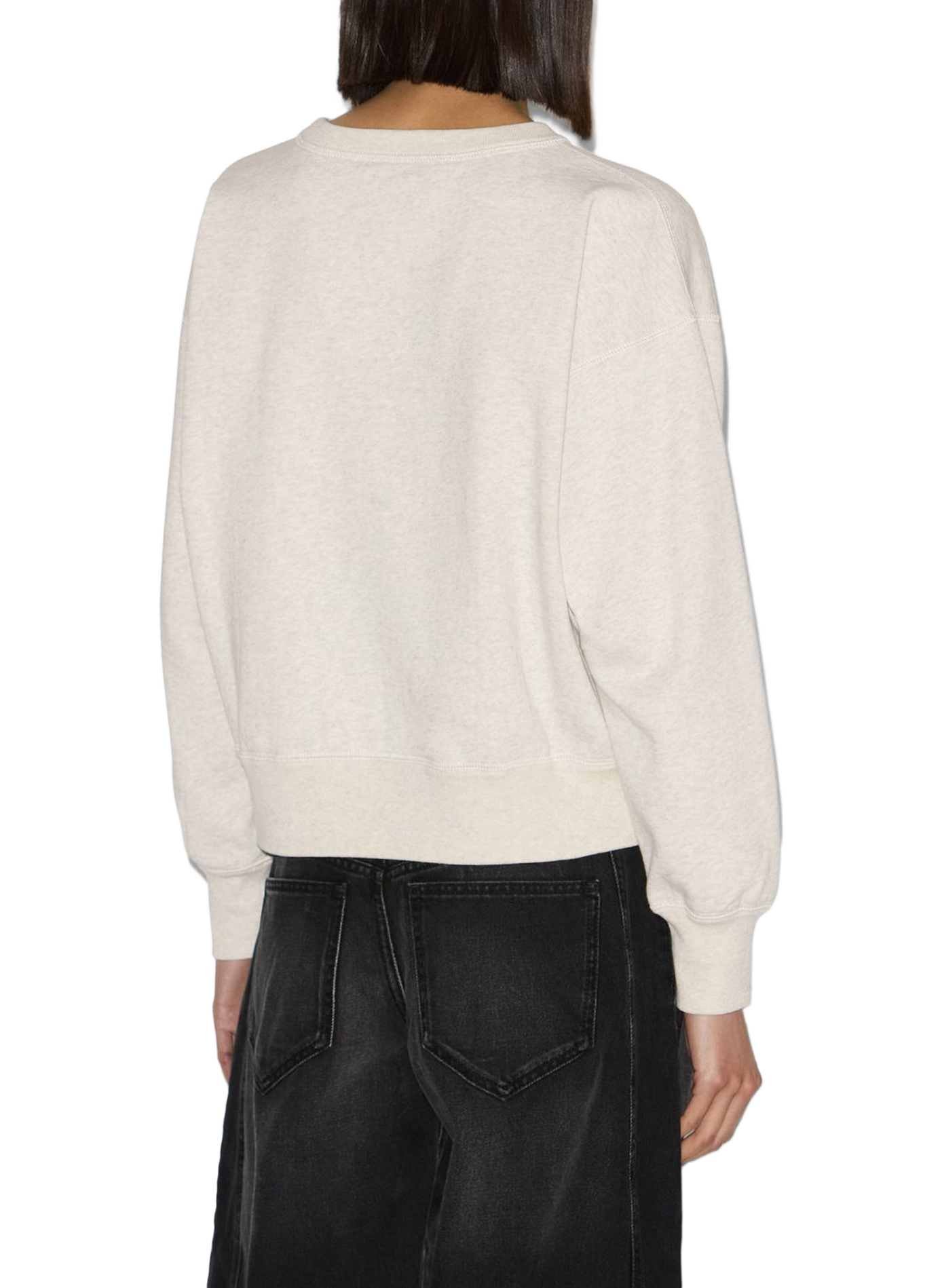 Sweat-shirt mobyli en coton molletonné ISABEL MARANT Blanc
