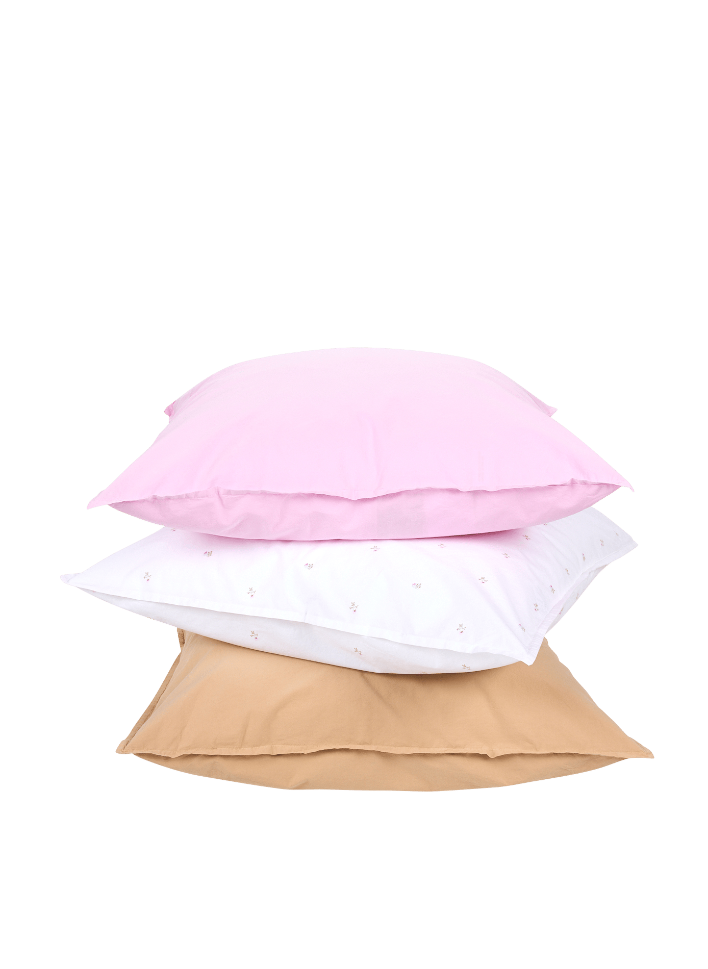 Taie d'oreiller en percale de coton AU PRINTEMPS PARIS Rose