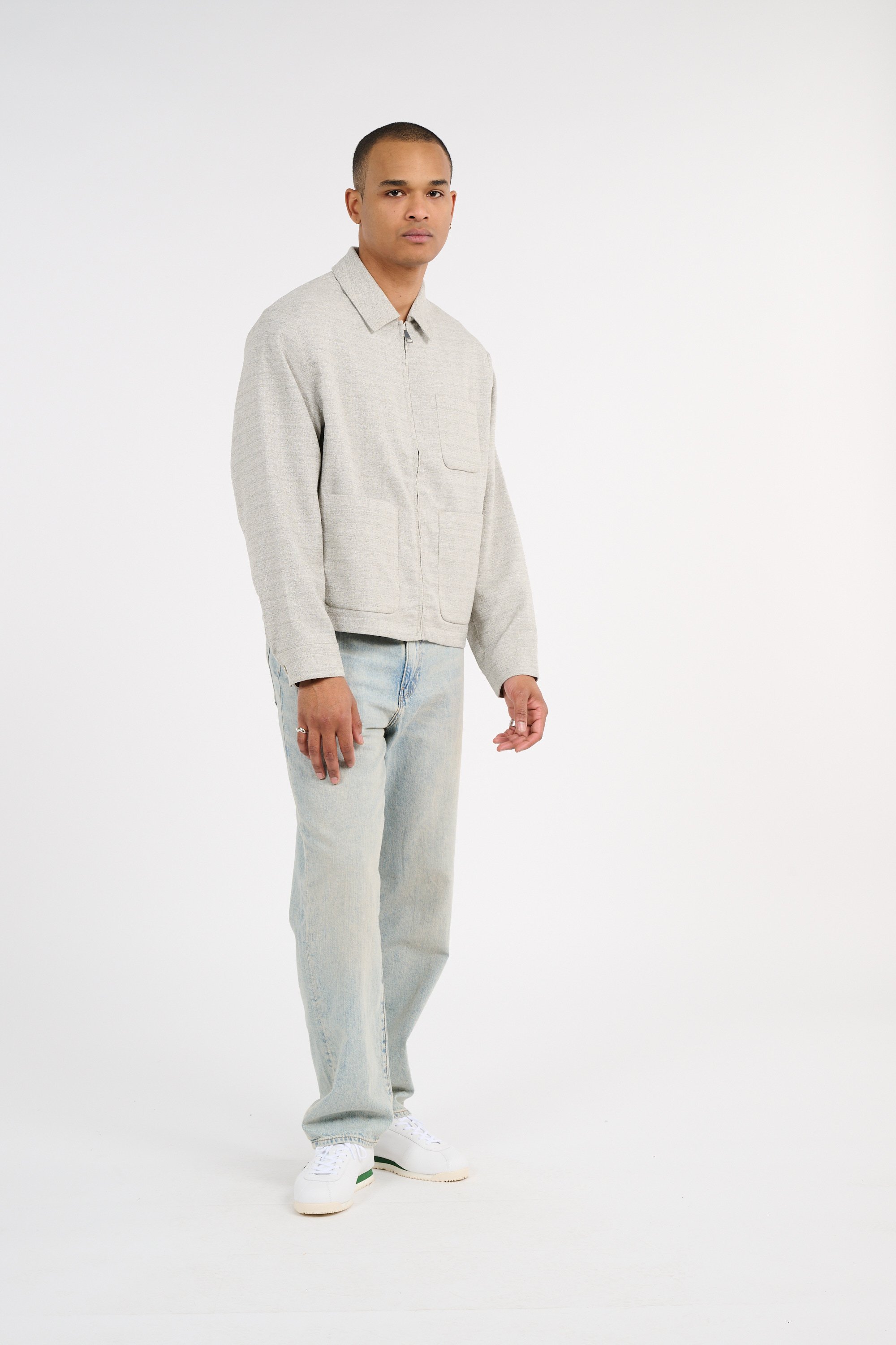 Veste blouson LACOSTE Gris