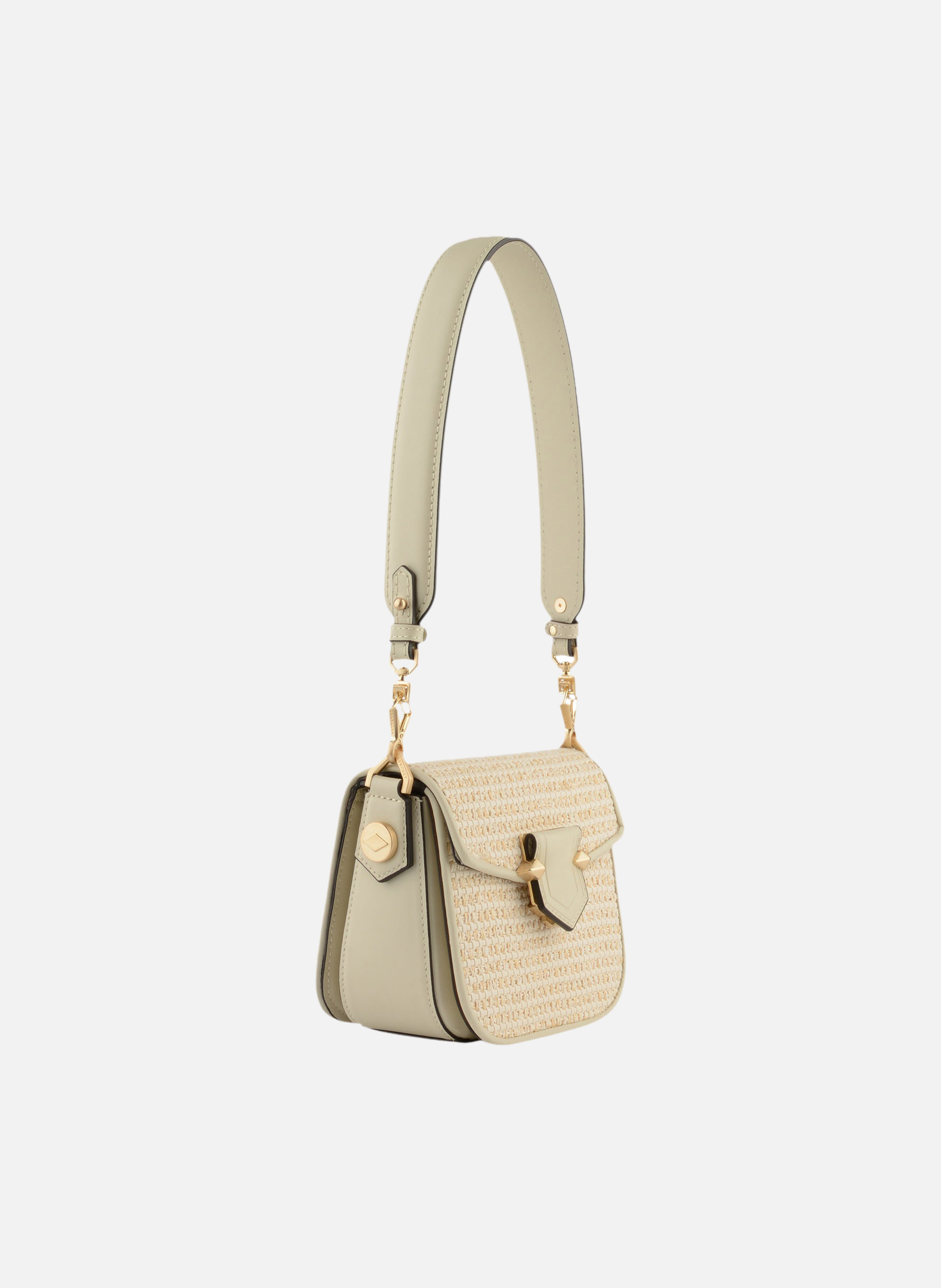Sèvres tressé | sac porté épaule | Beige POURCHET Femme