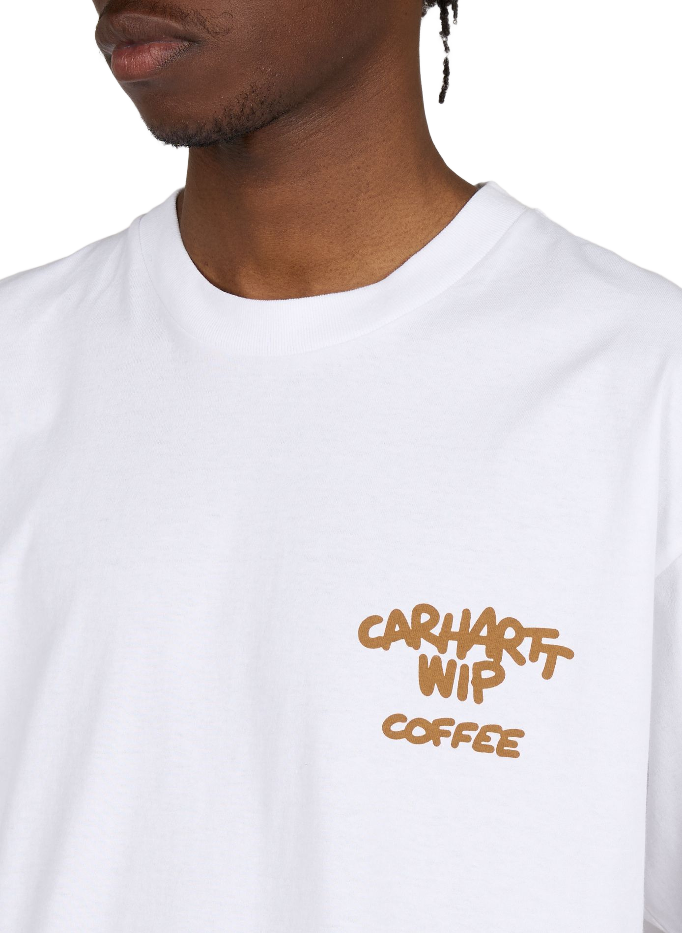 Bedrukt T-shirt met korte mouwen van katoen. CARHARTT WIP Wit
