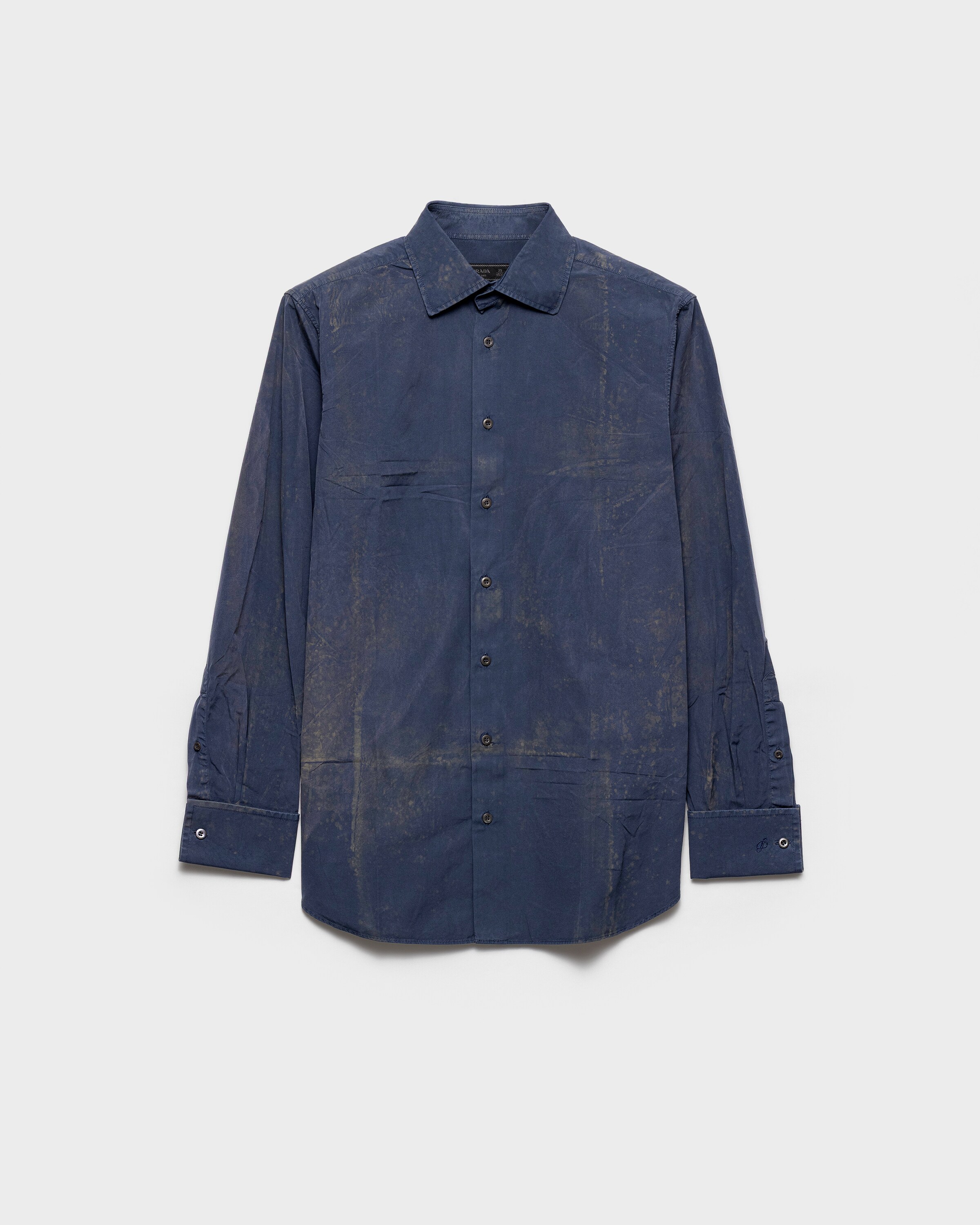 Chemise en coton PRADA Bleu