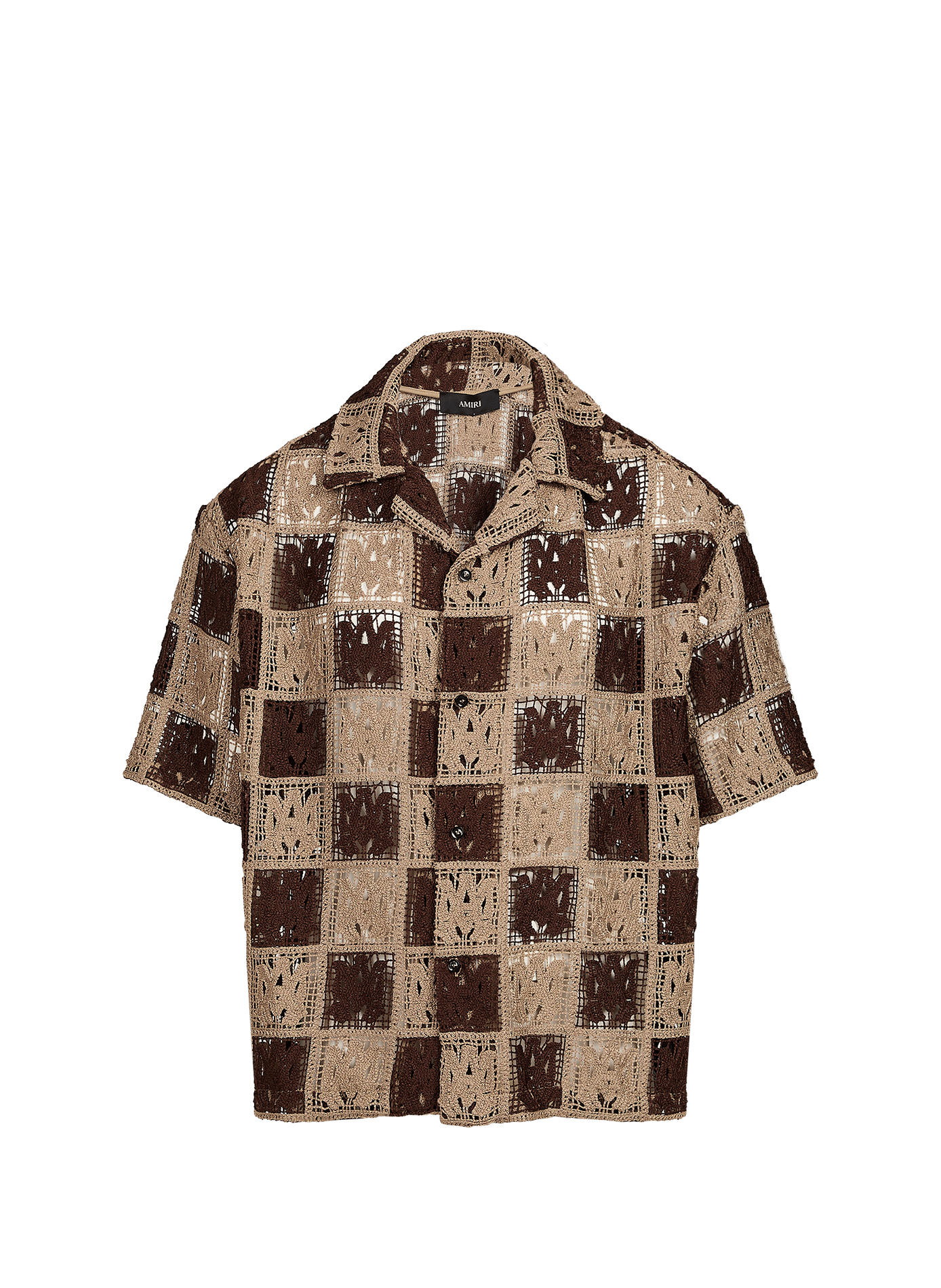 Chemise en crochet à carreaux AMIRI Multicolore