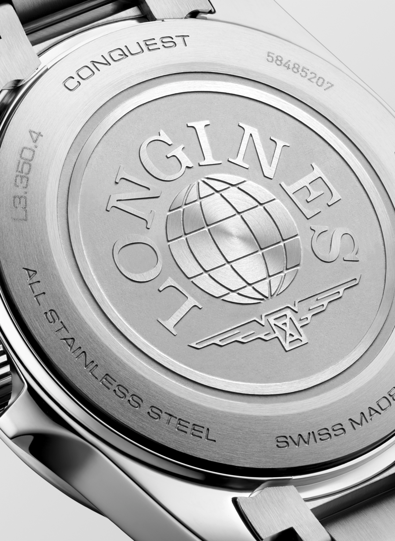 Montre quartz Conquest 2023 en acier inoxydable LONGINES Blanc