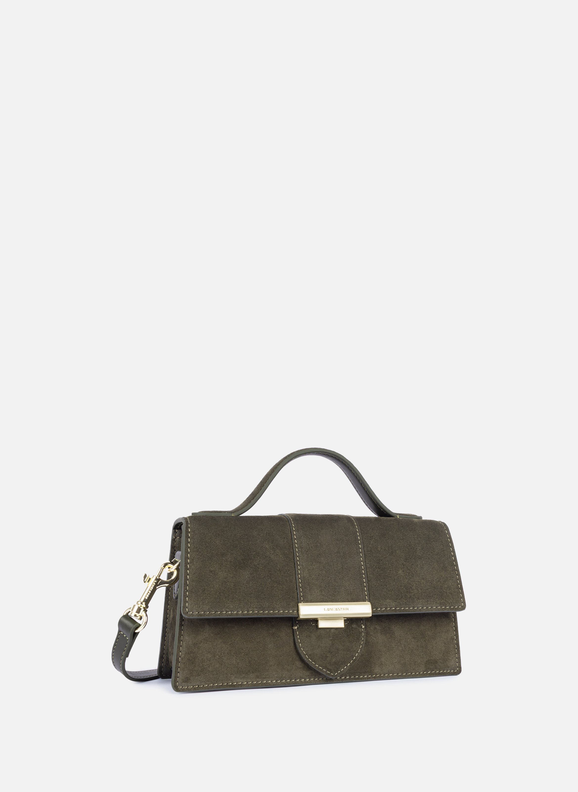 Sac à main - suède ily LANCASTER Kaki