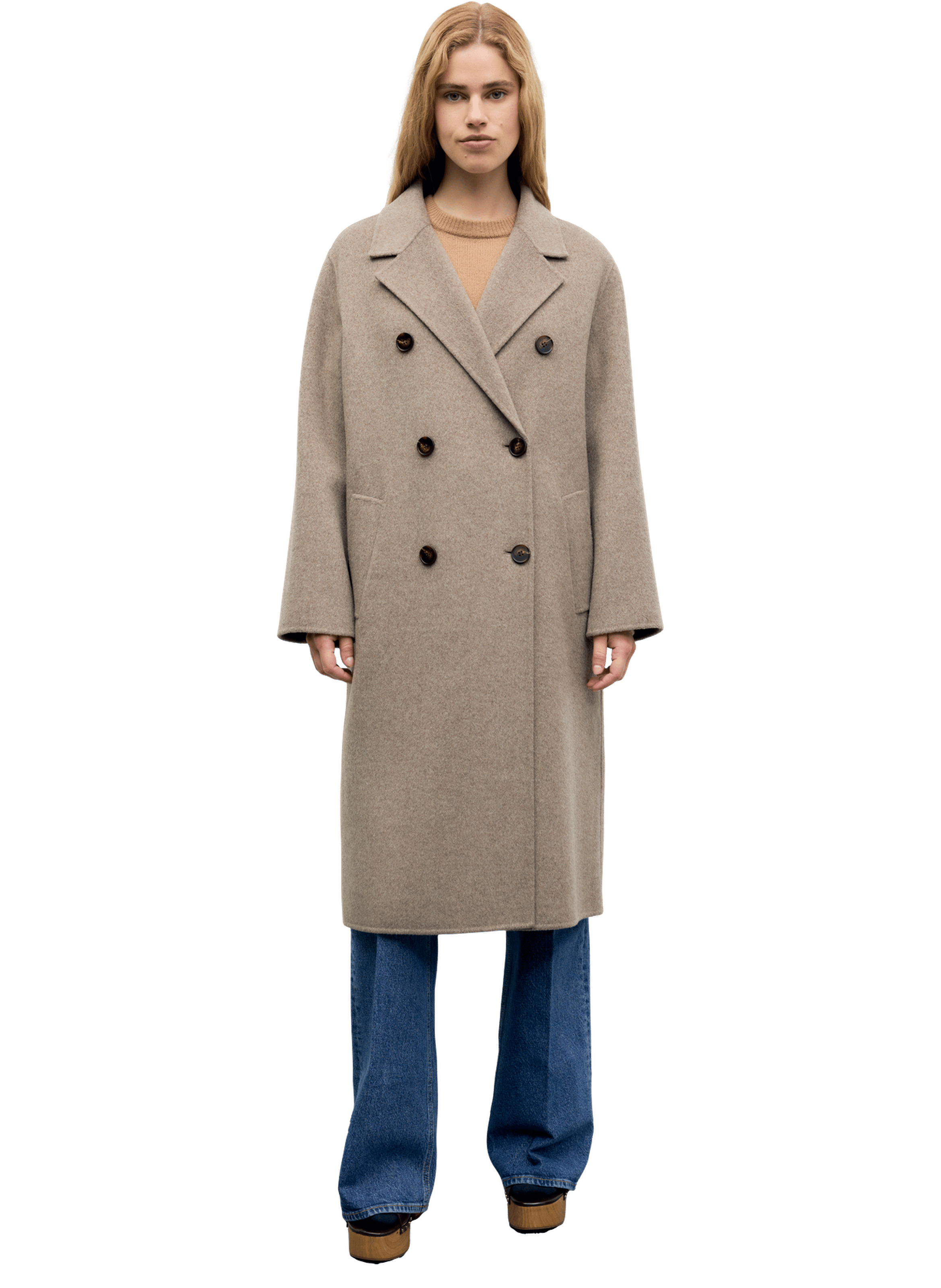 Manteau long croisé - aela GERARD DAREL Marron