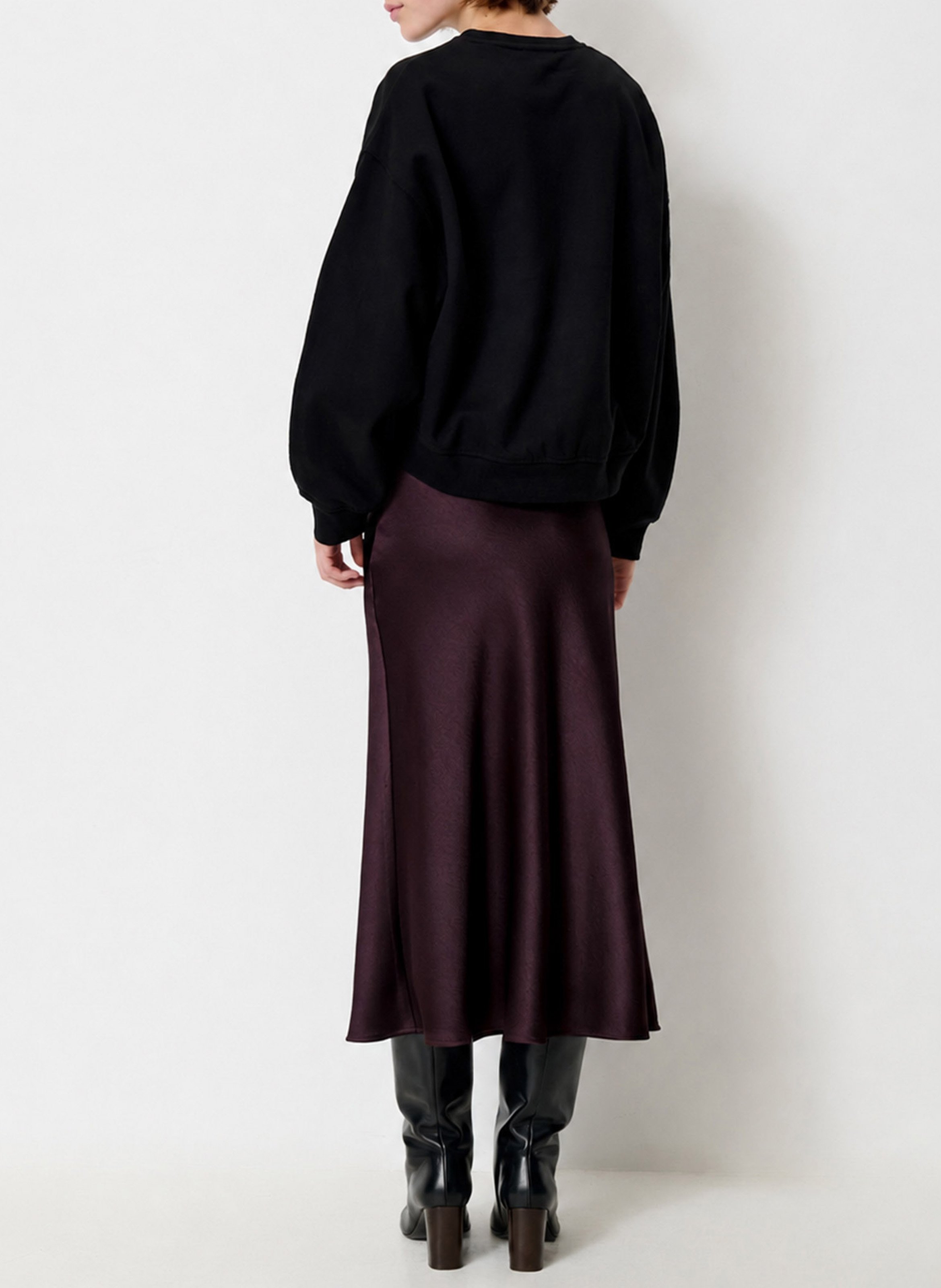 Sweat col rond en coton inea SESSUN Noir
