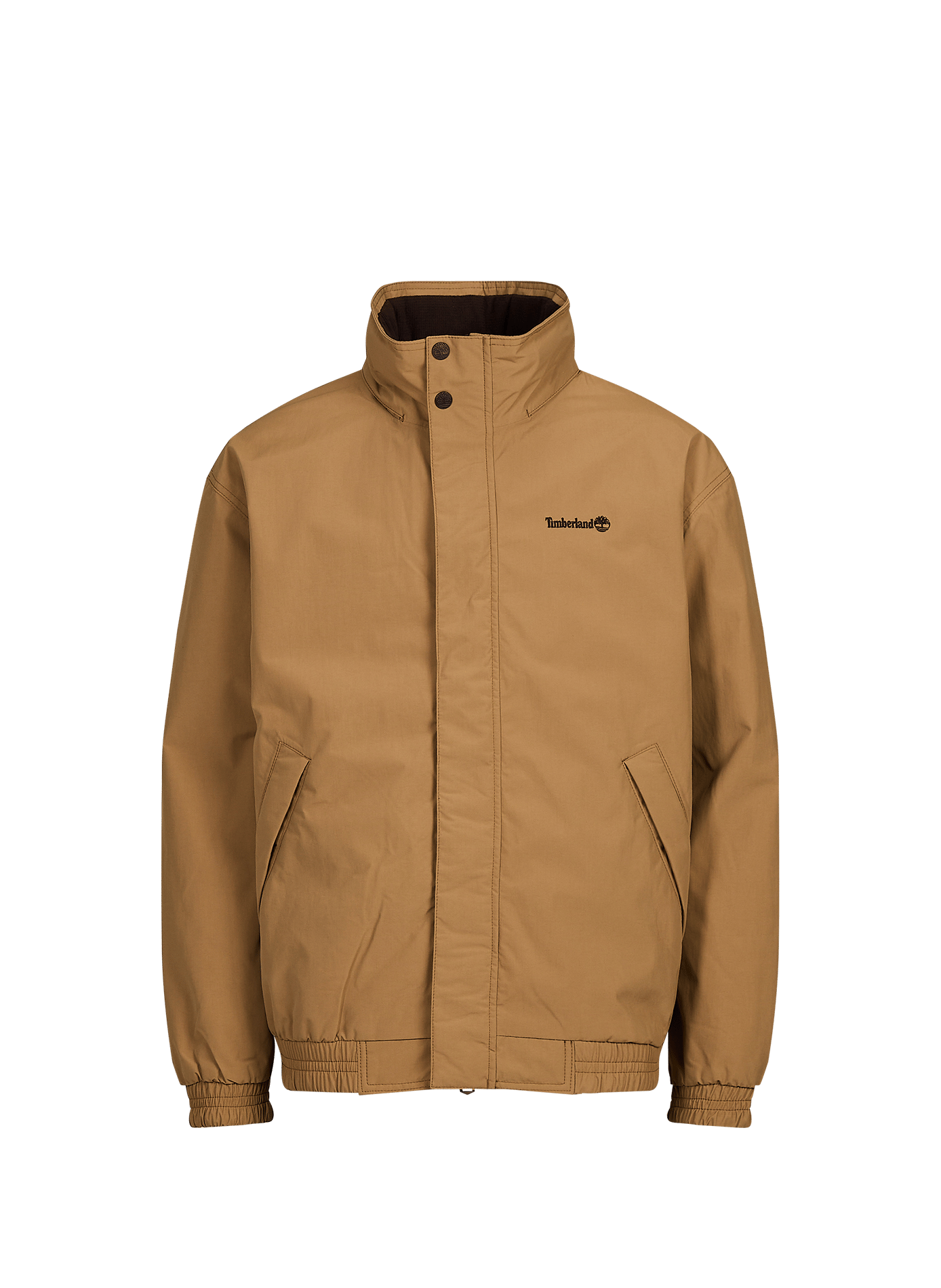 Straight hooded jacket with high collar TIMBERLAND Beige