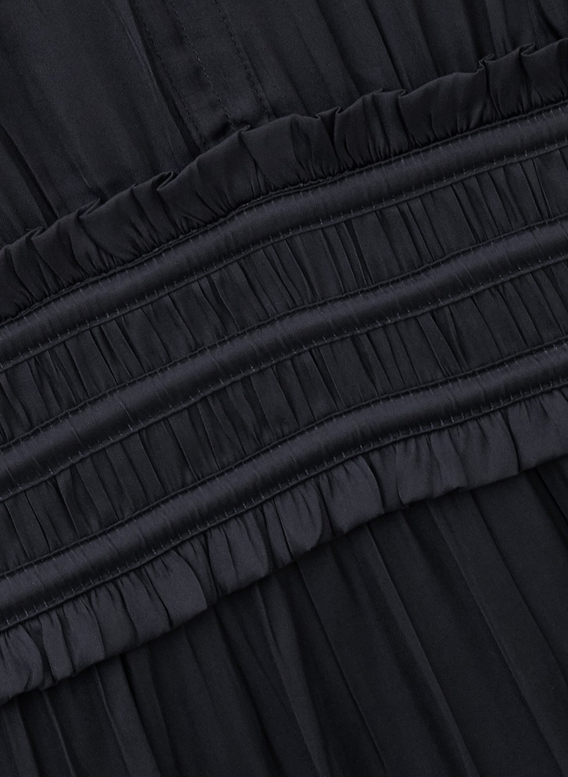Robe plissée col v cleli BA&SH Bleu