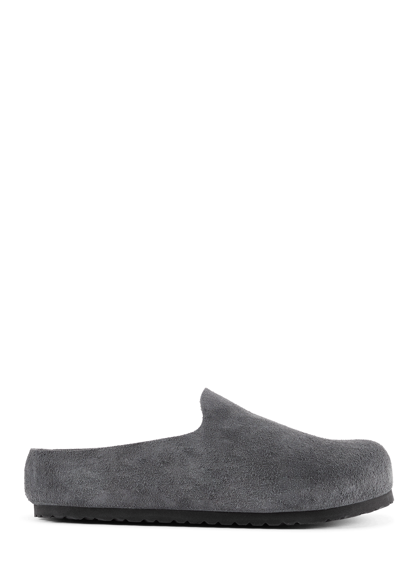 Mules Amsterdam Wrapped en cuir daim BIRKENSTOCK Gris