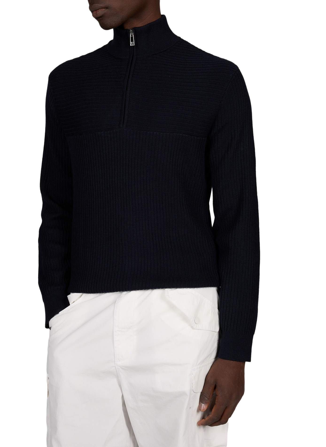 Knitted straight-fit jumper  ARMANI EXCHANGE Blue