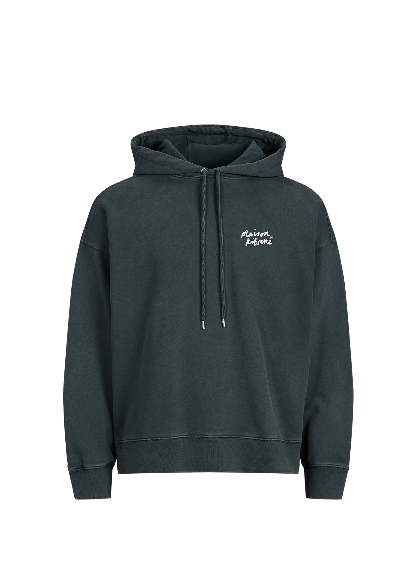 Oversize Baumwoll-Sweatshirt MAISON KITSUNÉ Grun
