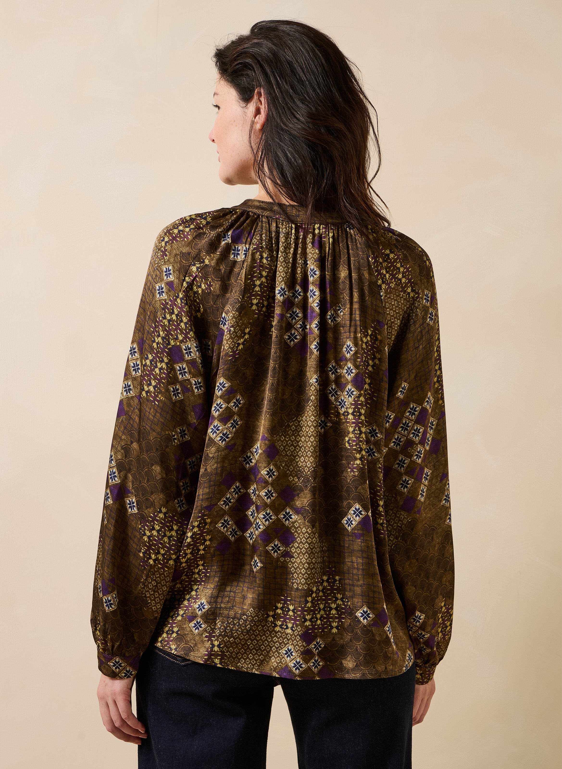 Shirt met ronde hals LA FEE MARABOUTEE Veelkleurig