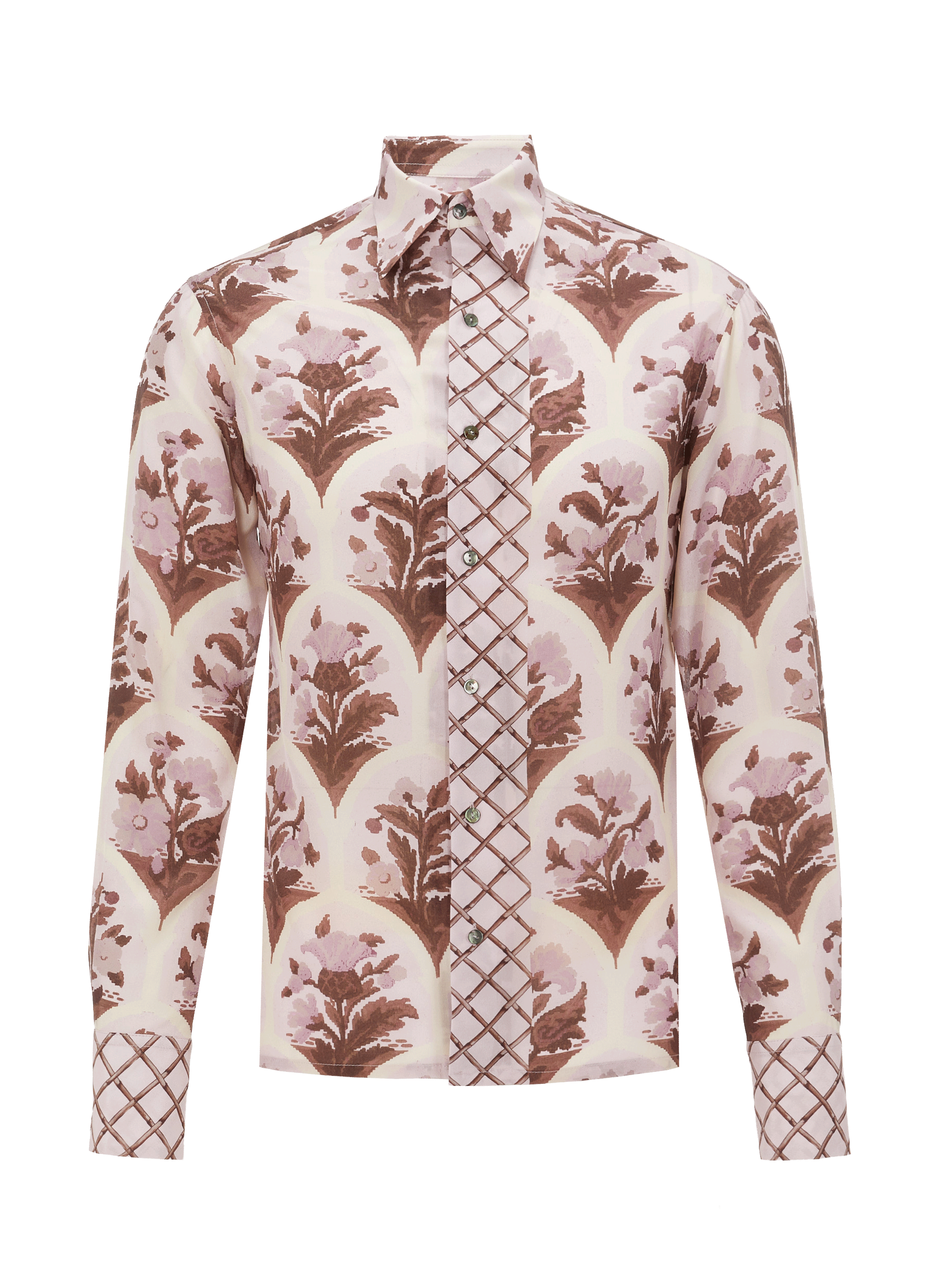 Chemise à imprimé en soie