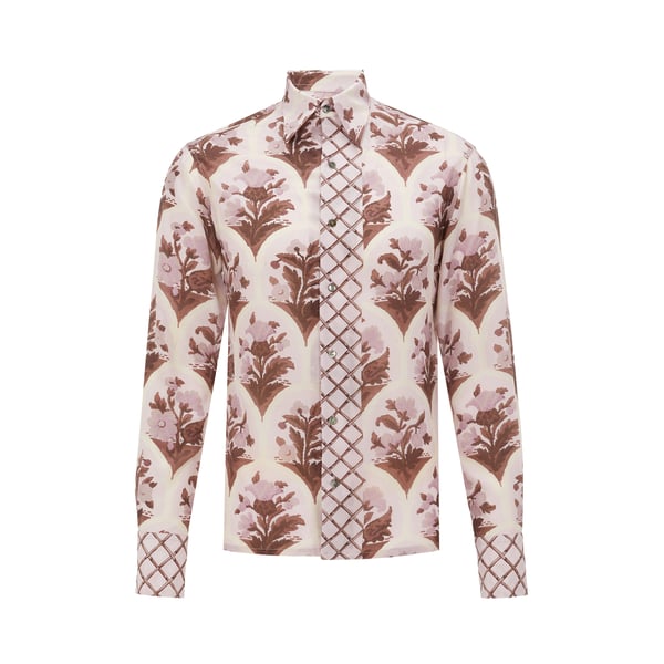 Chemise à imprimé en soie