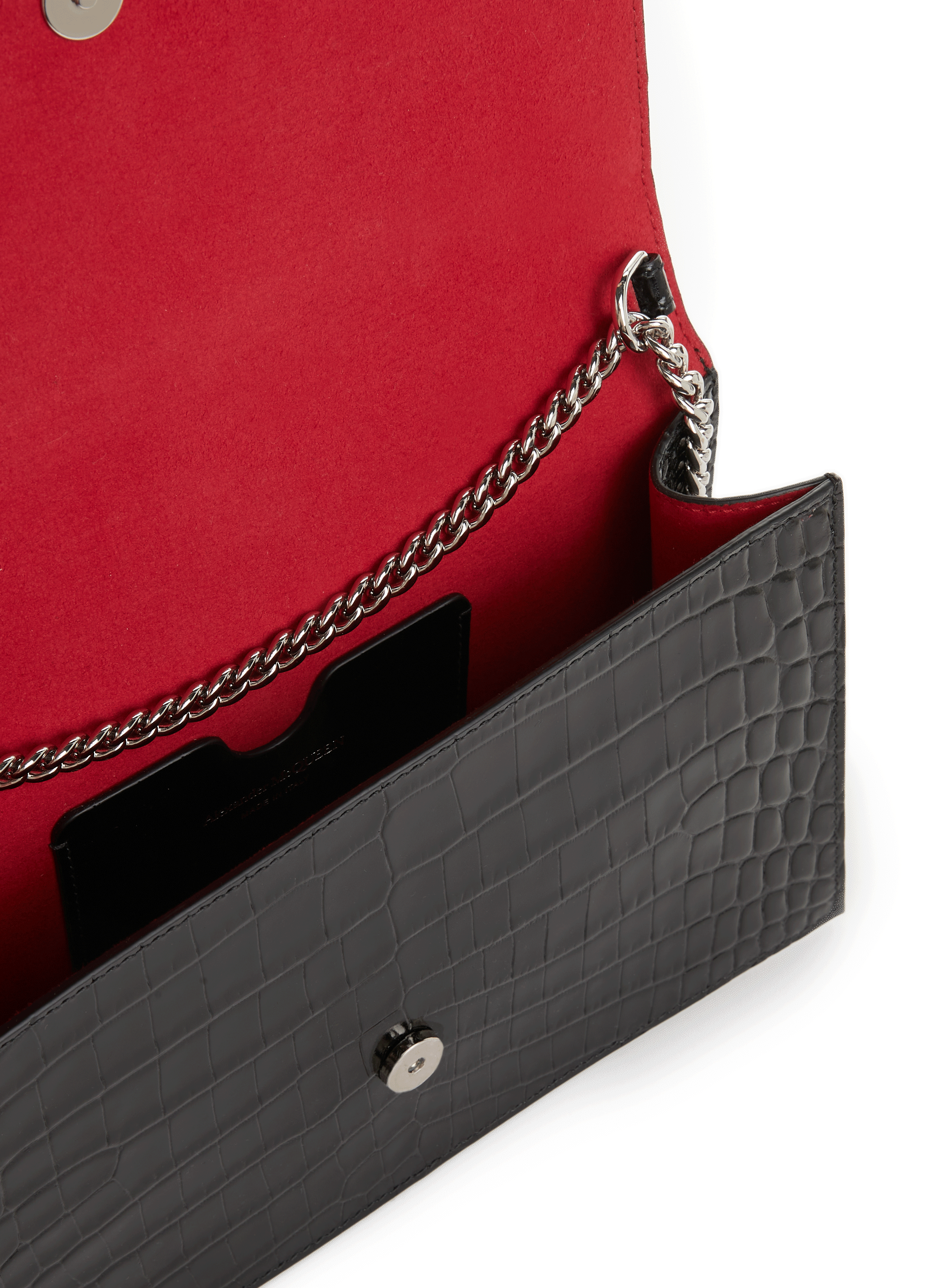 Mini sac à main Skull en cuir ALEXANDER MCQUEEN Noir