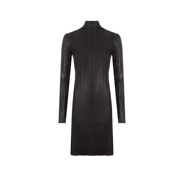 Robe côtelée enduite