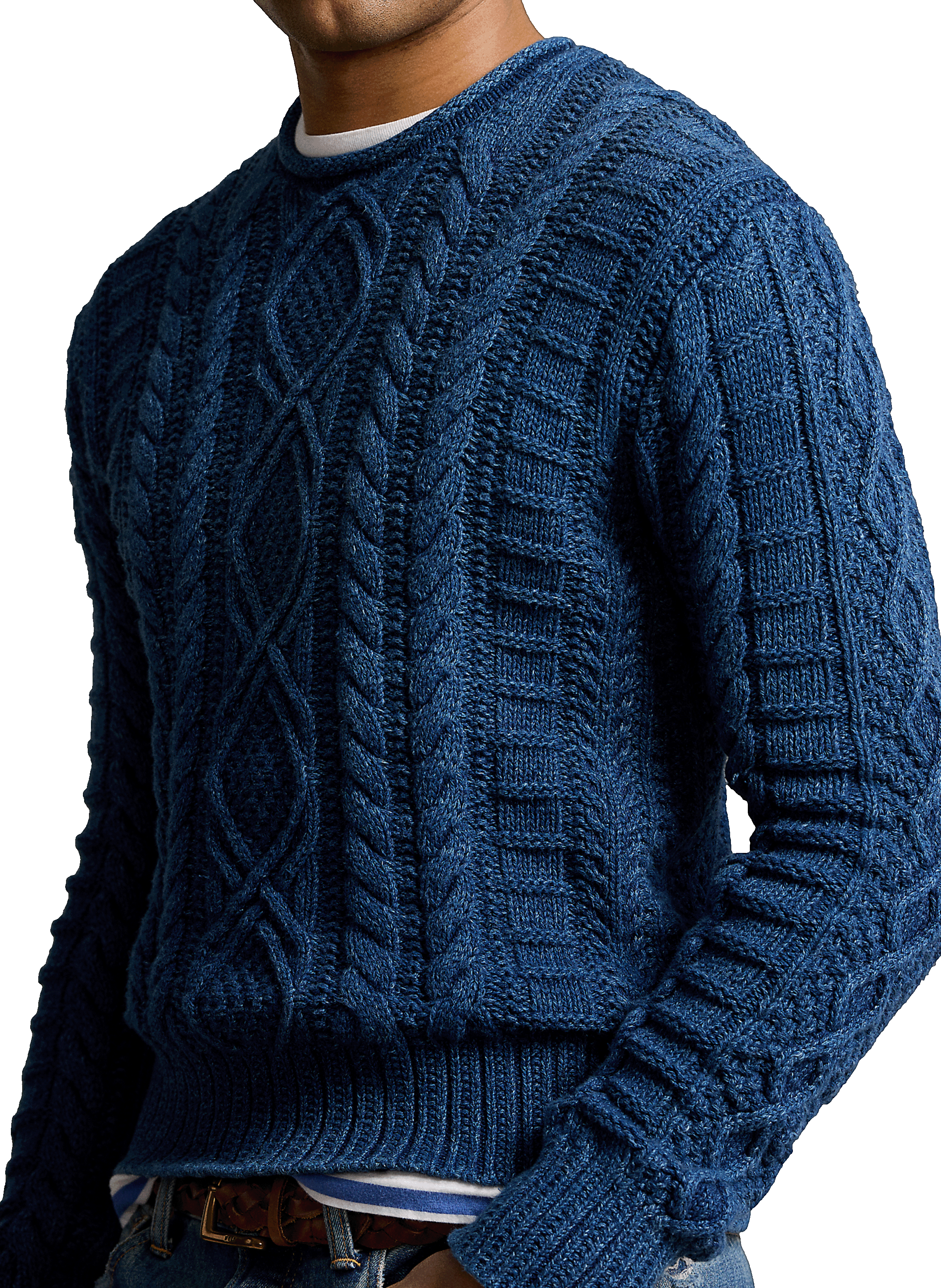 Pull en coton POLO RALPH LAUREN Bleu