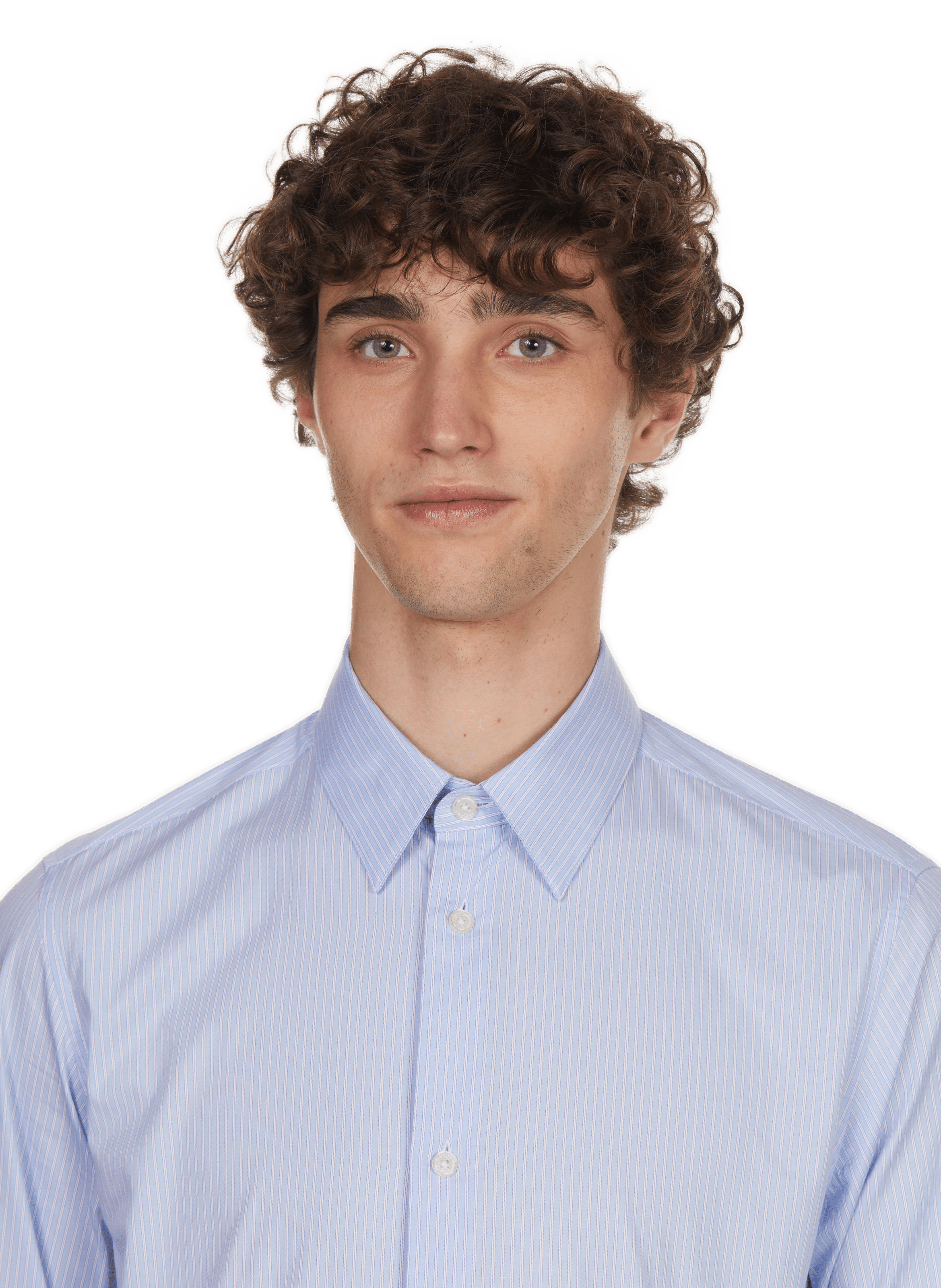 Striped slim fit shirt AU PRINTEMPS PARIS Blue