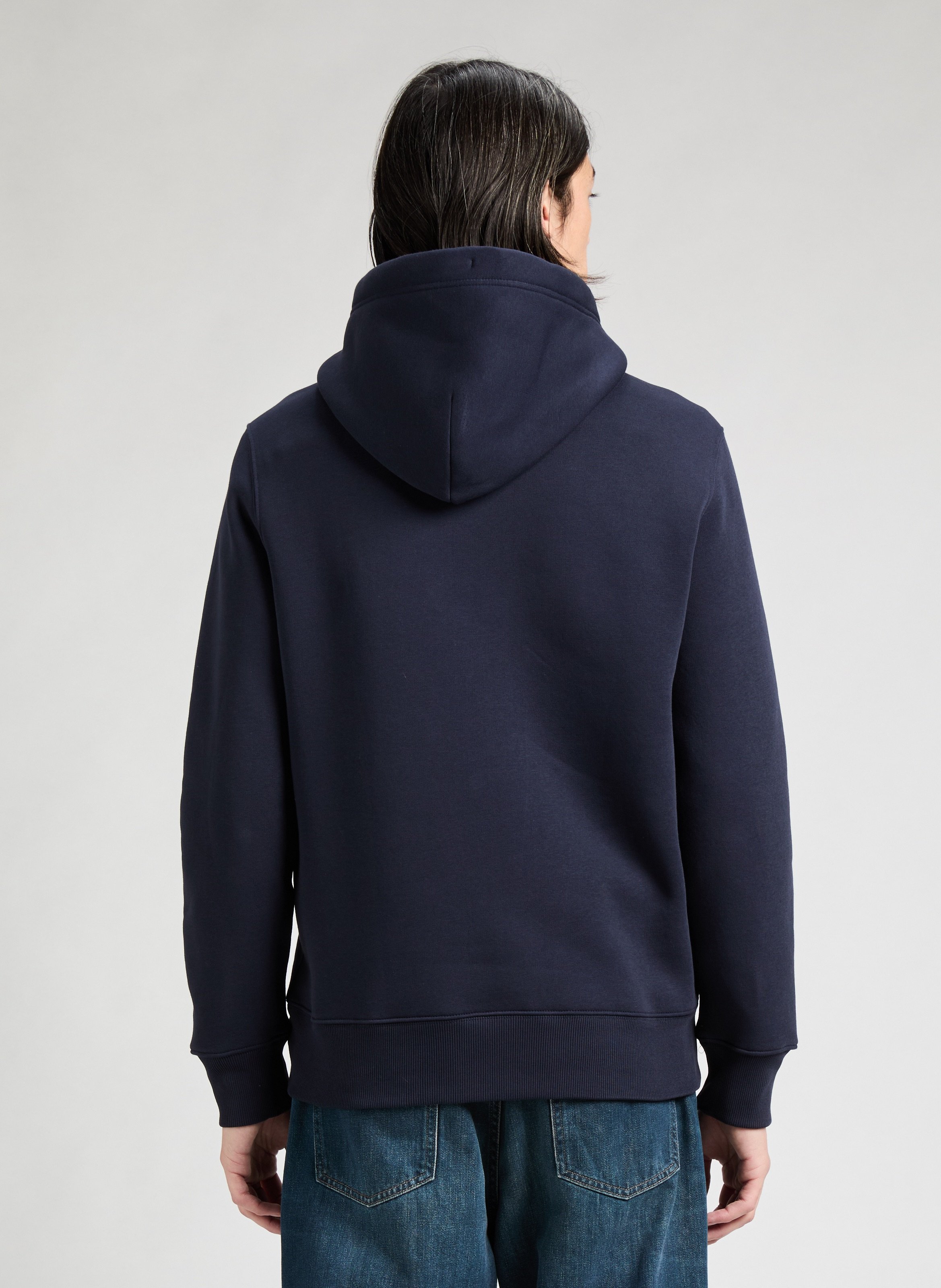 Hoodie en coton GANT Bleu