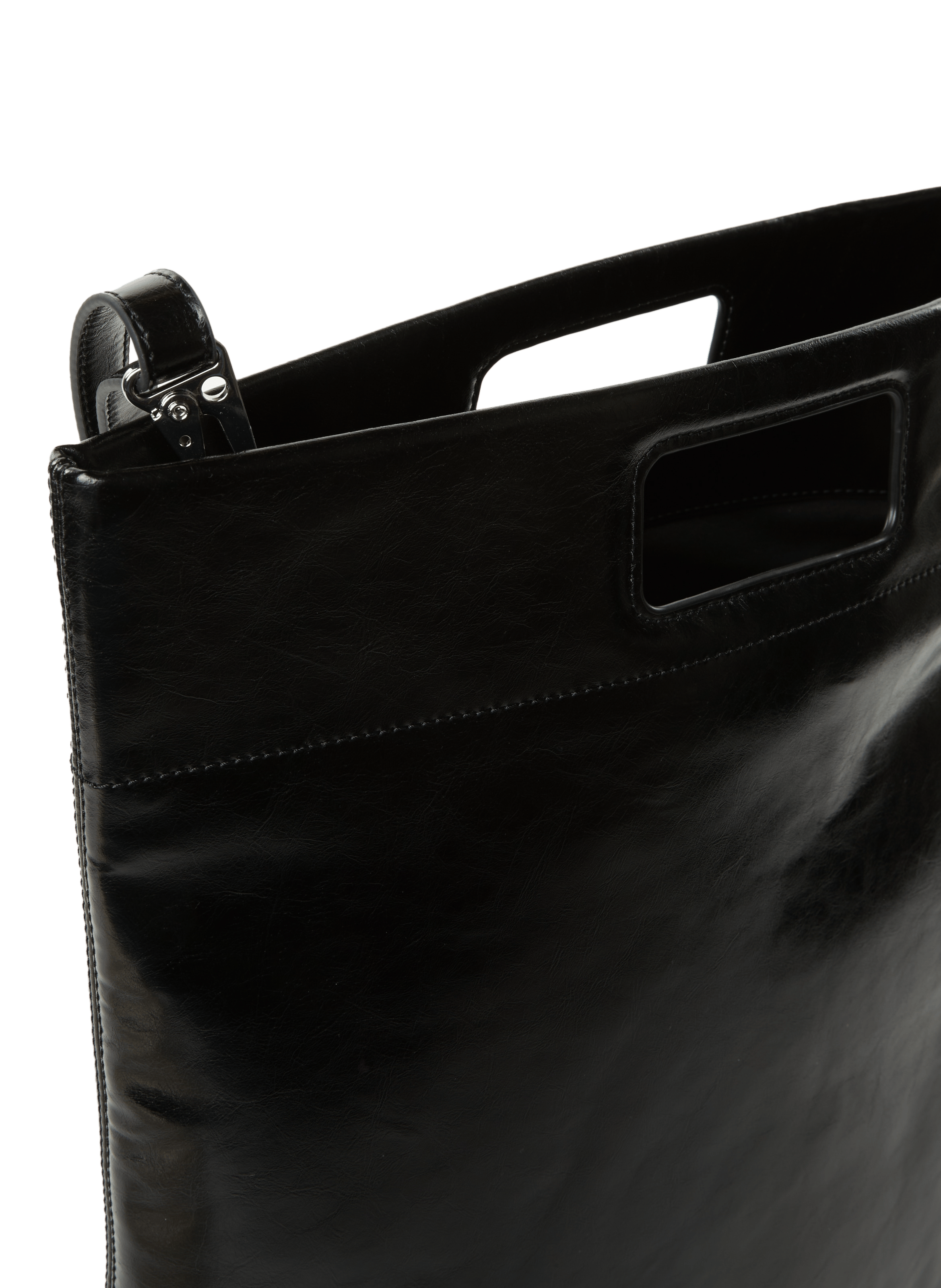 Sac cabas Sajennie en cuir SAMSOE SAMSOE Noir