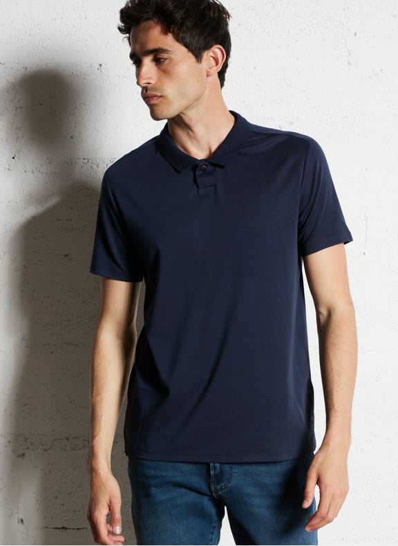Polo manches courtes Bleu by IKKS IKKS Polo manches courtes Bleu