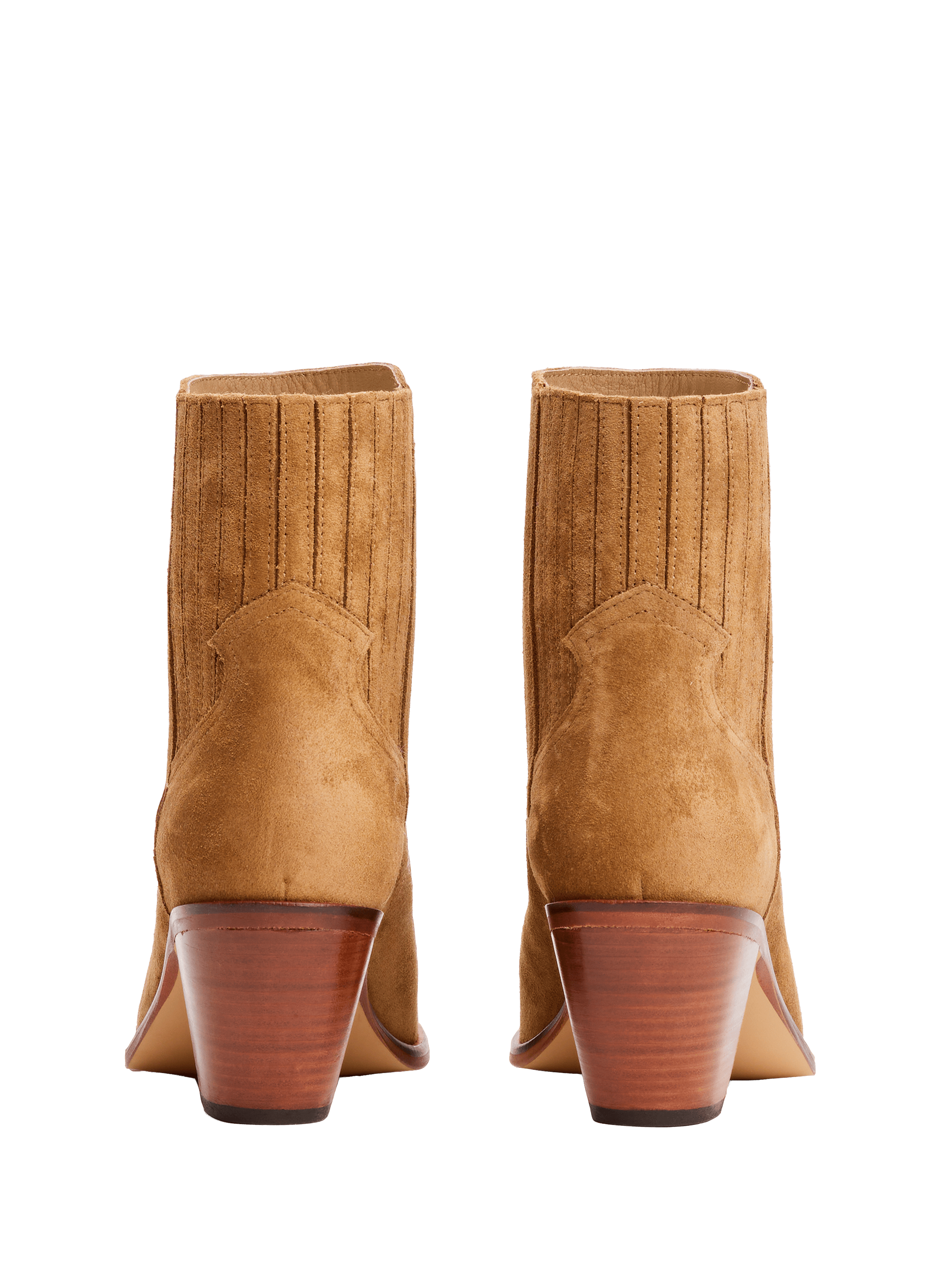 Bottines en cuir de vachette TOMMY HILFIGER Marron