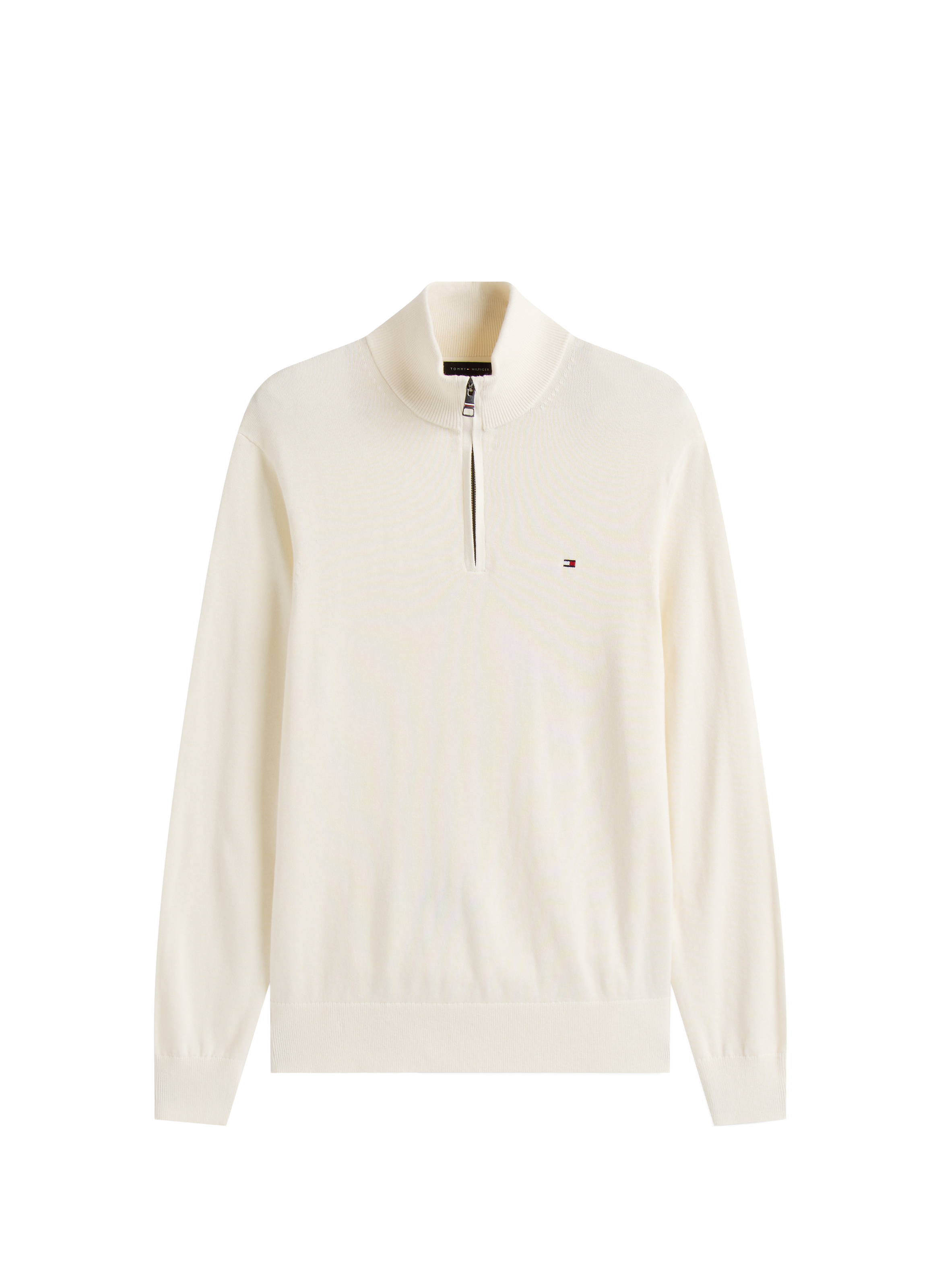Funnel neck half-zip jumper TOMMY HILFIGER Beige