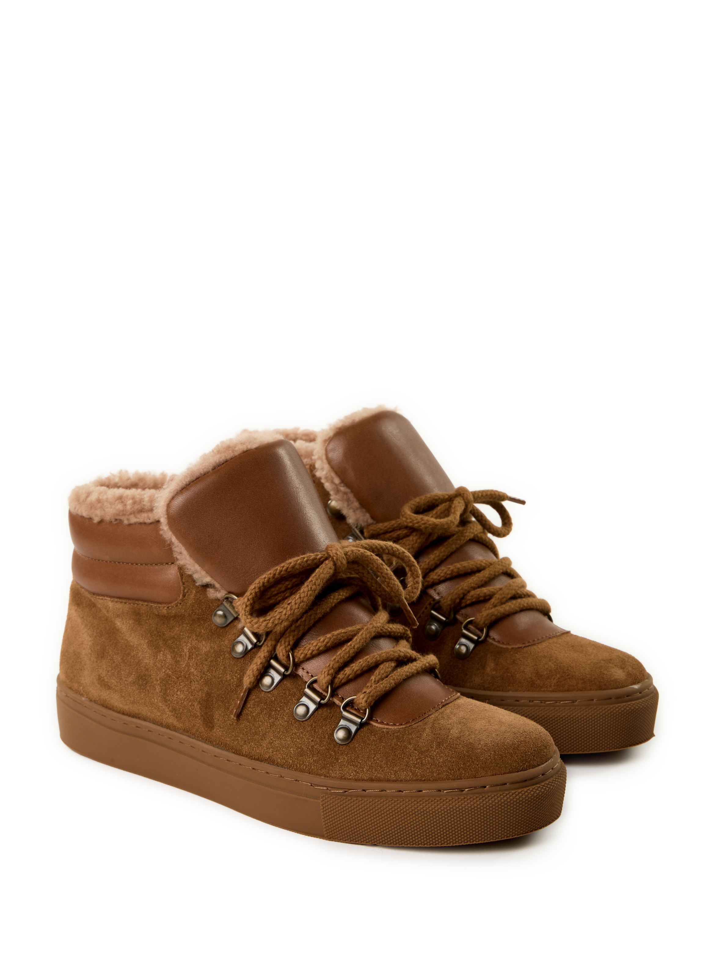 Baskets Layla en cuir MAISON TOUFET Marron