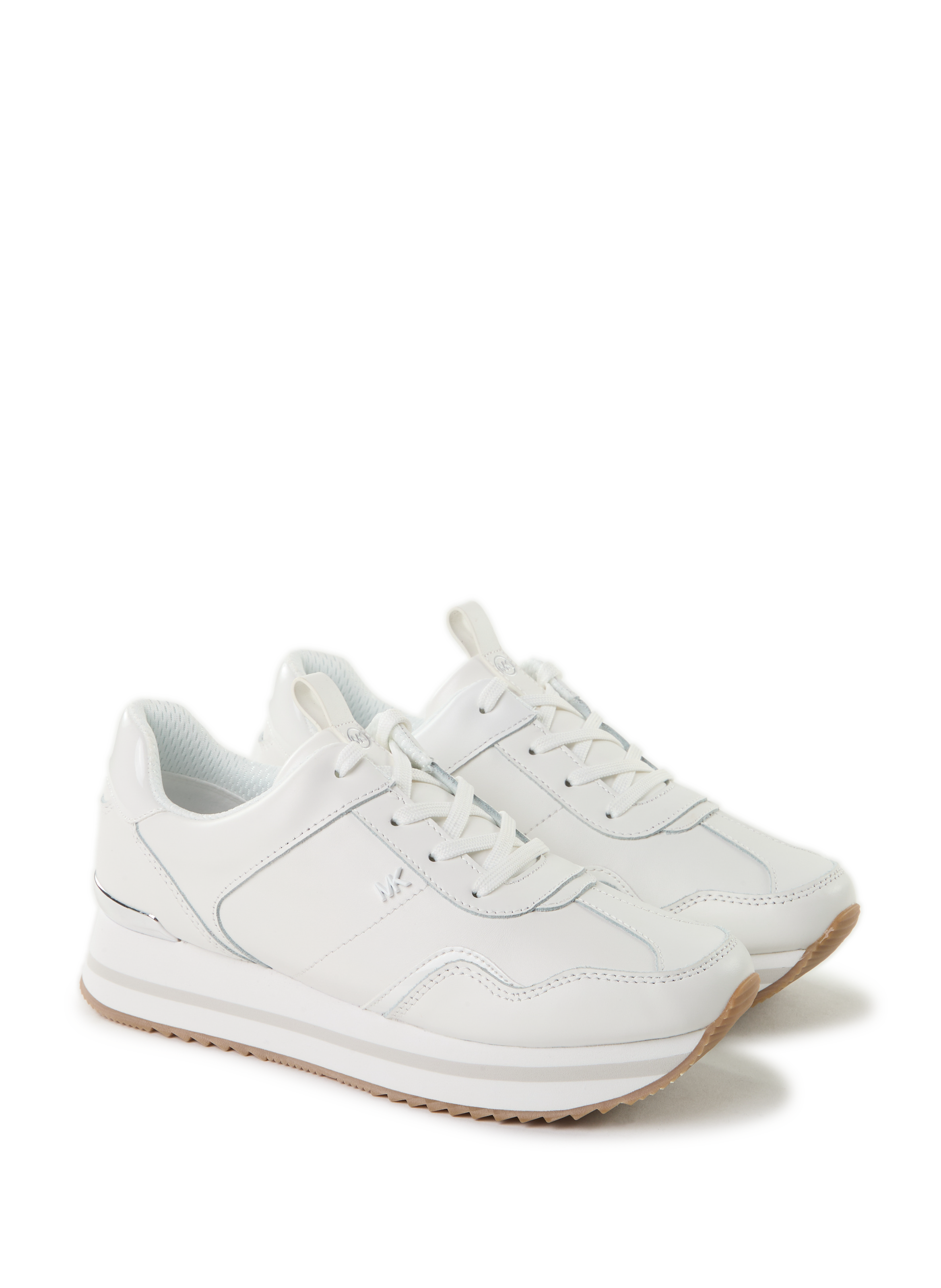 Leather platform sneakers MICHAEL KORS White