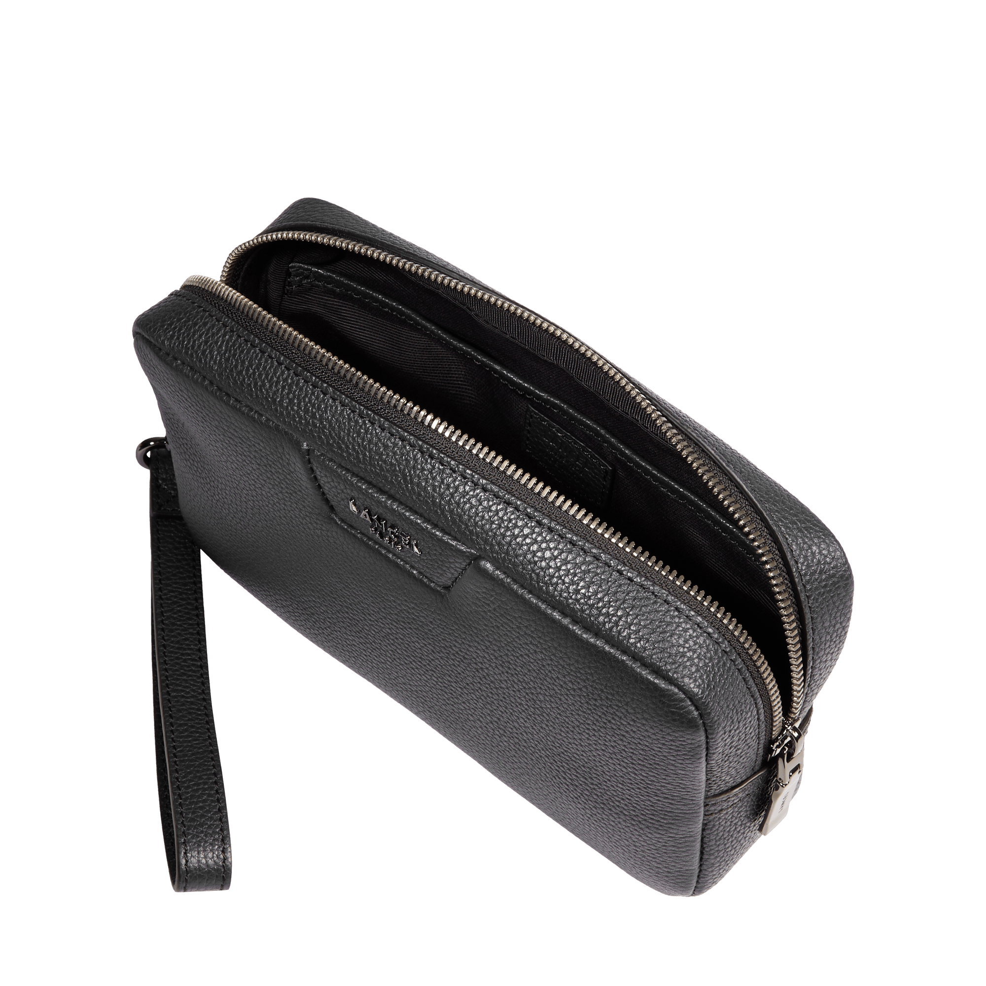 Mini sac dragonne zippé côme de lancel en cuir LANCEL Noir