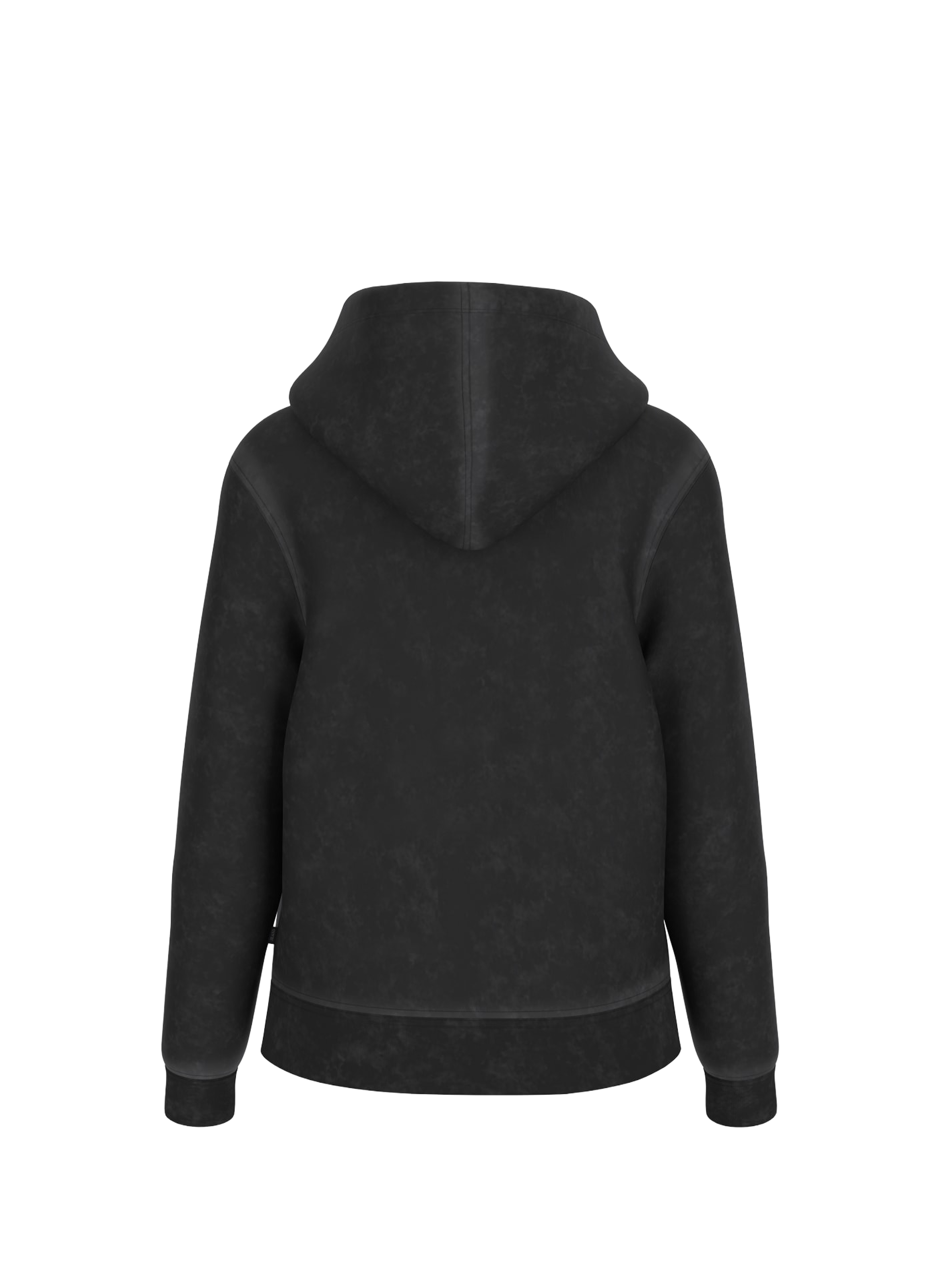 Hoodie à glissière en coton GUESS Noir
