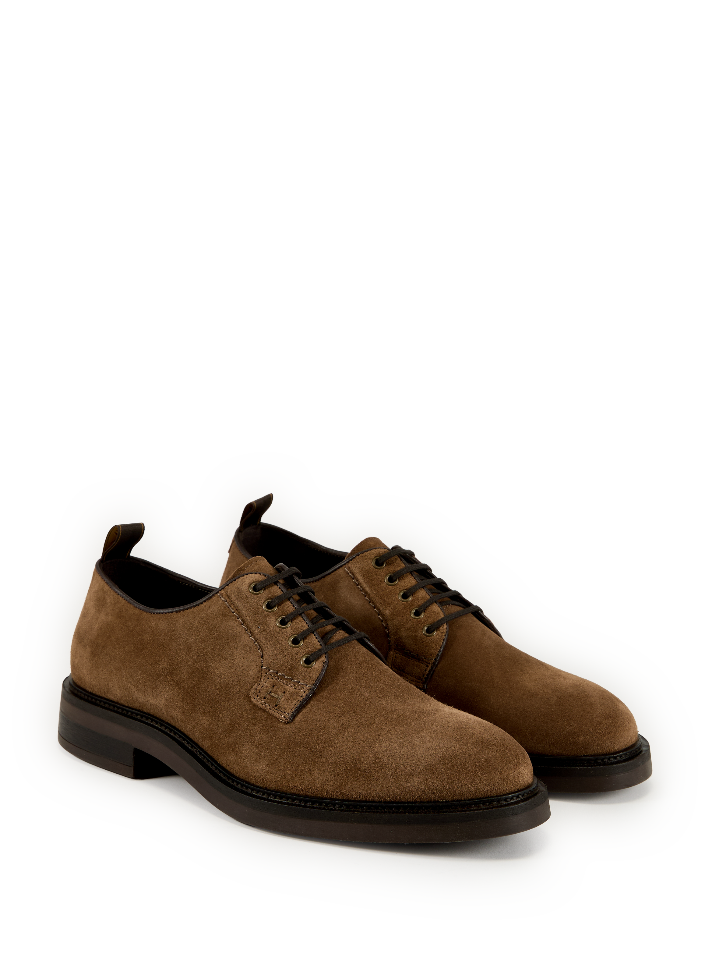 Derbies bout amande en cuir HACKETT Marron