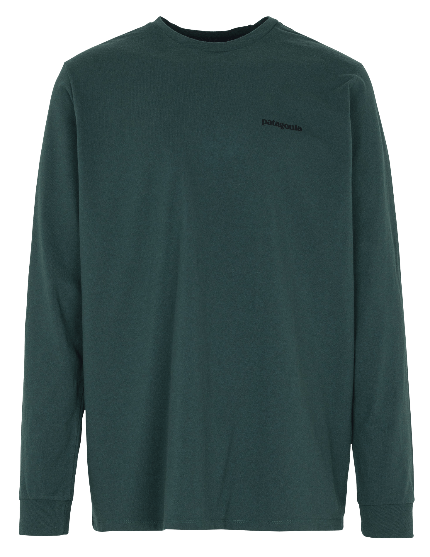 Tee-shirt col rond regular-fit sérigraphié en coton recyclé mélangé PATAGONIA Vert